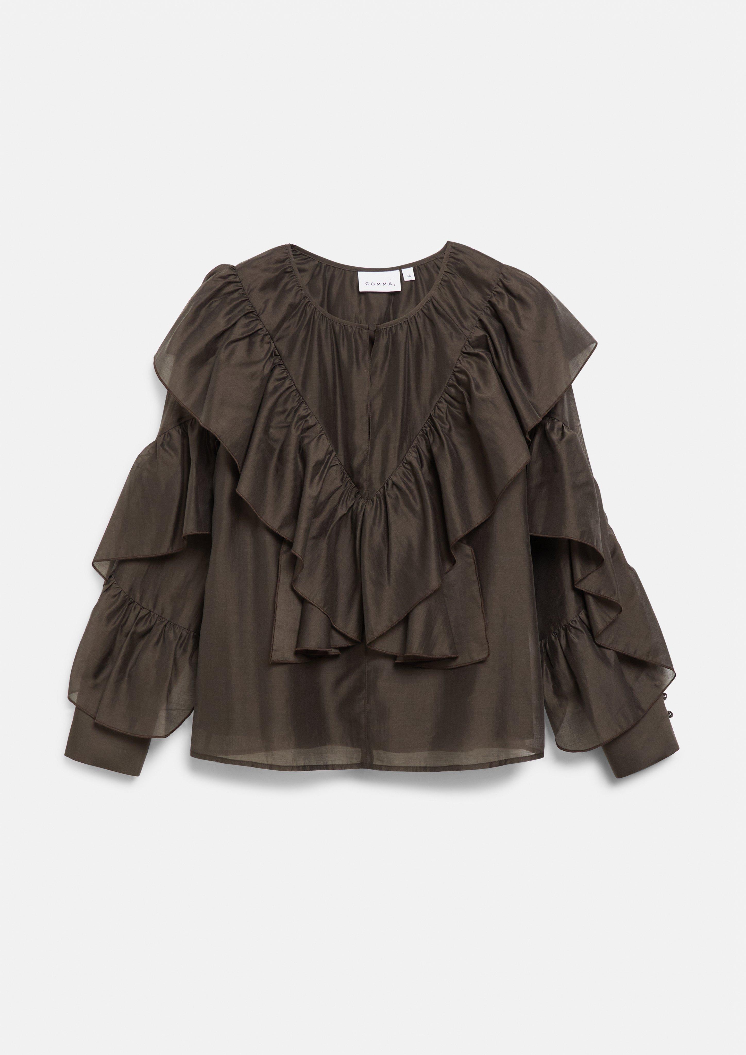 Blouse in brown by COMMA