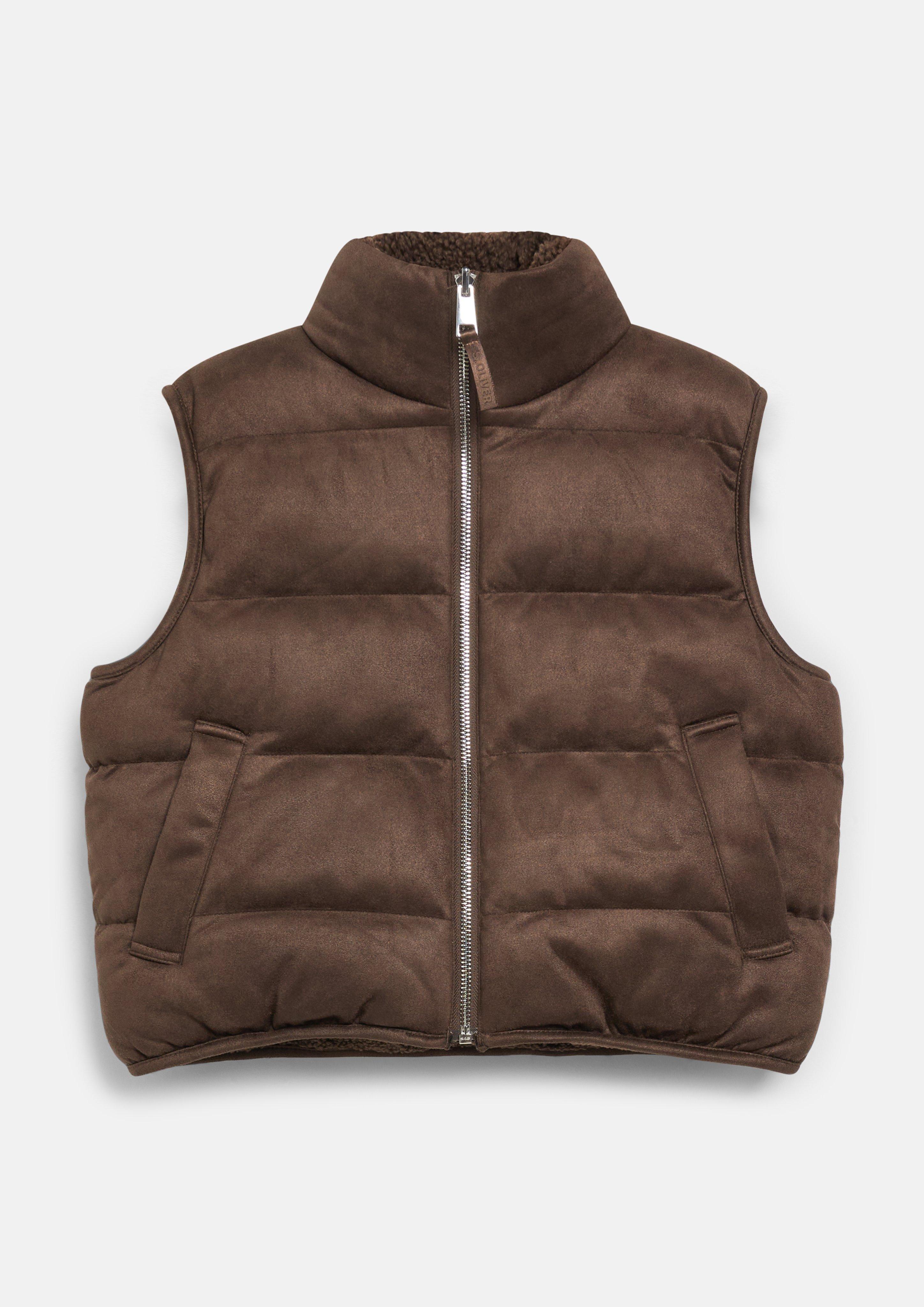 Junior Gilet d'intérieur en marron foncé de s.Oliver