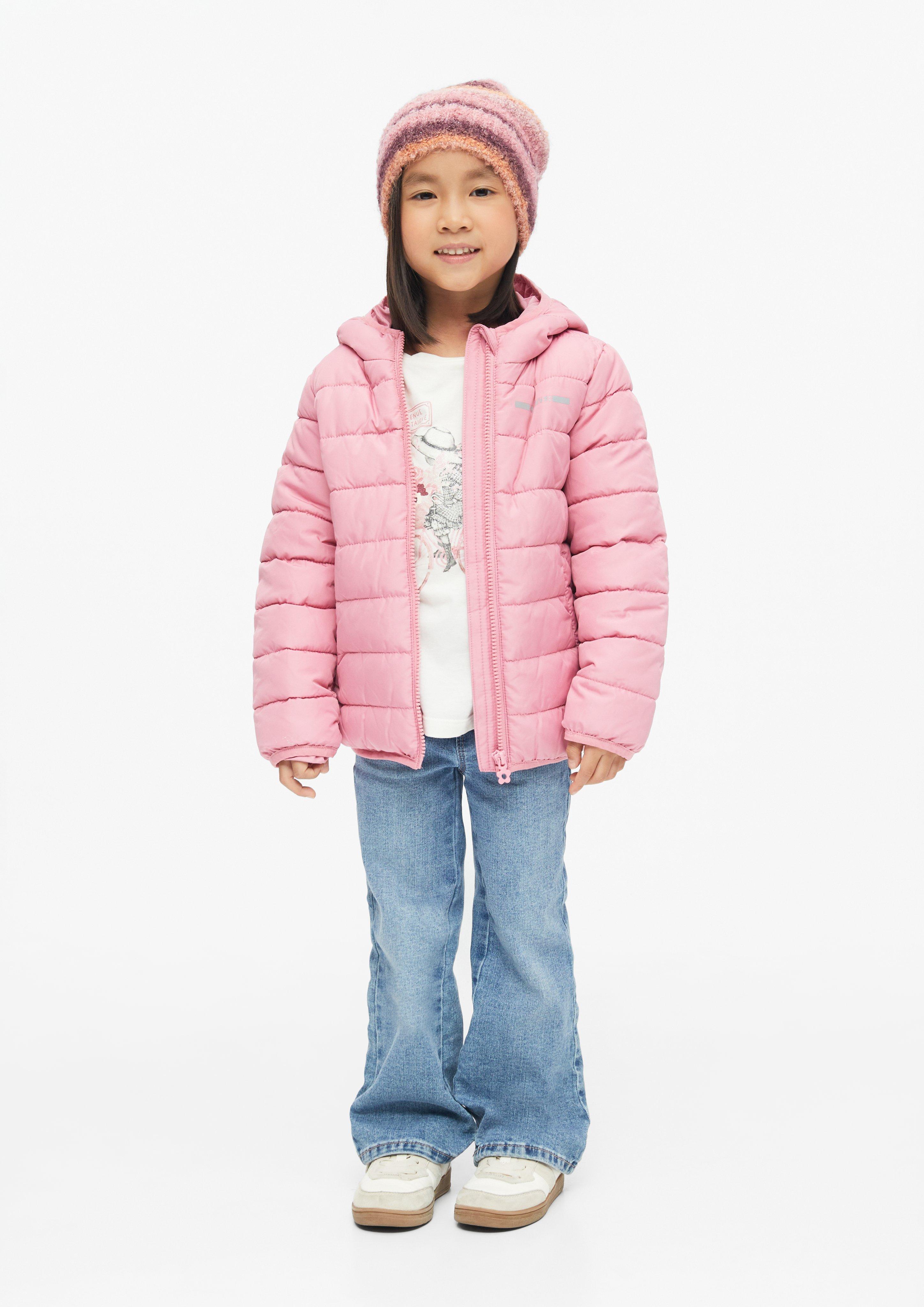 Junior Muts met kleurverloop en fleece-inzetstuk in roze van s.Oliver