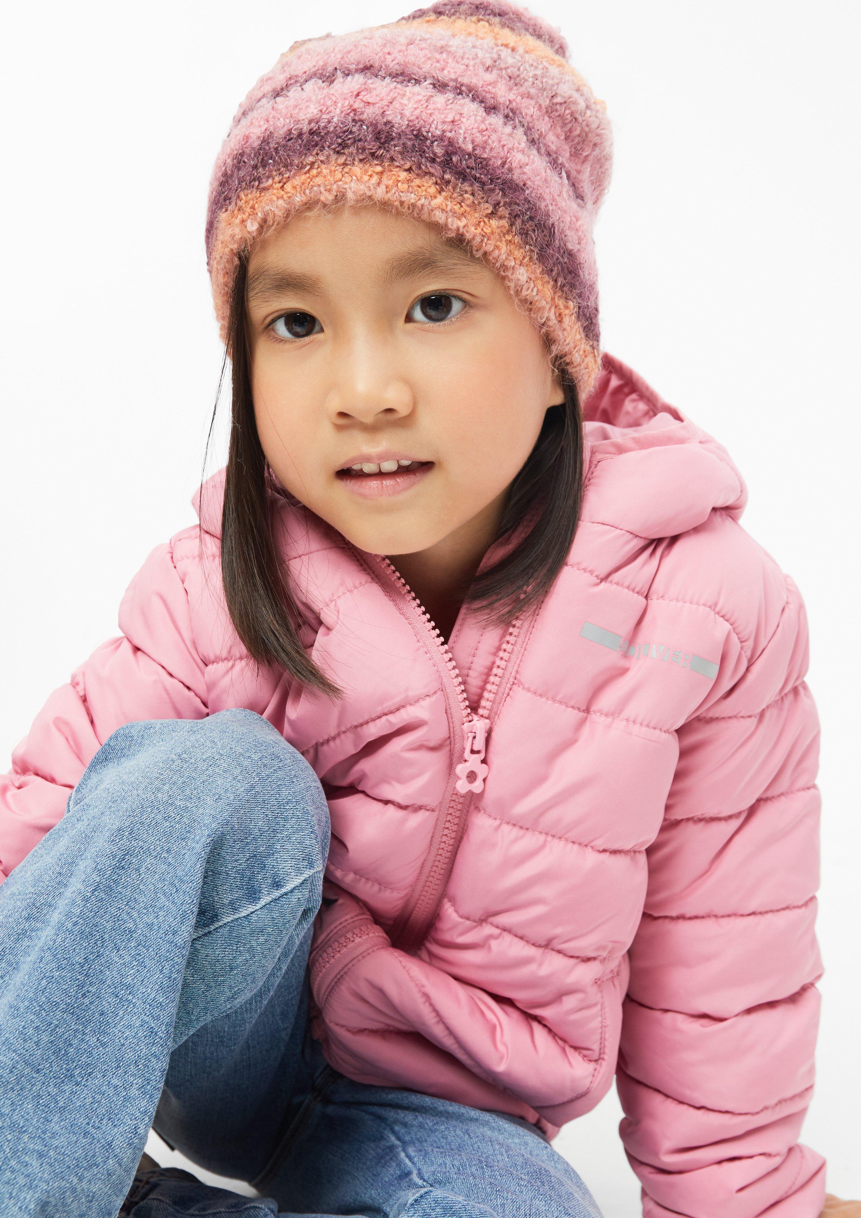 Junior Muts met kleurverloop en fleece-inzetstuk in roze van s.Oliver