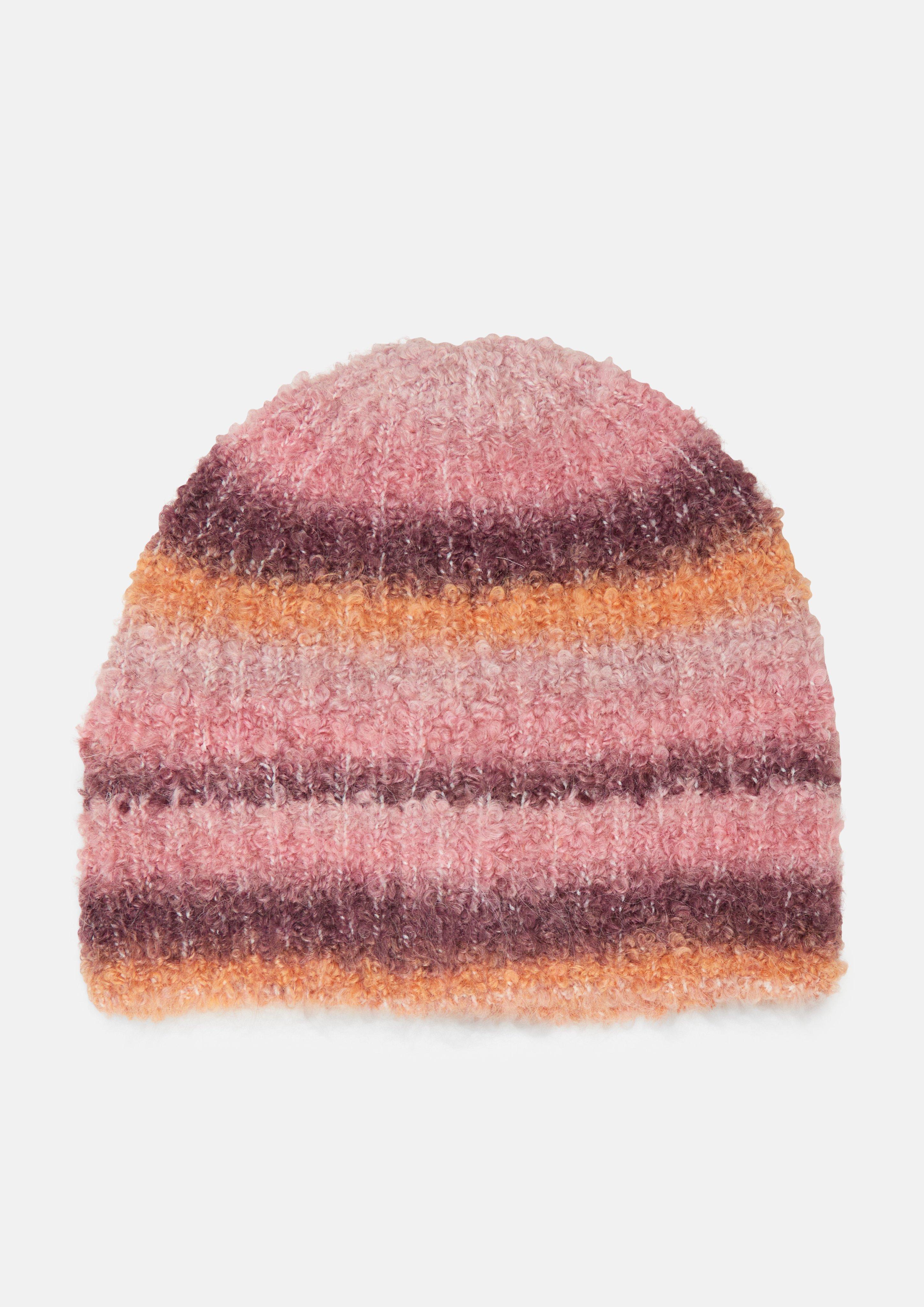 Muts met kleurverloop en fleece-inzetstuk in roze van s.Oliver