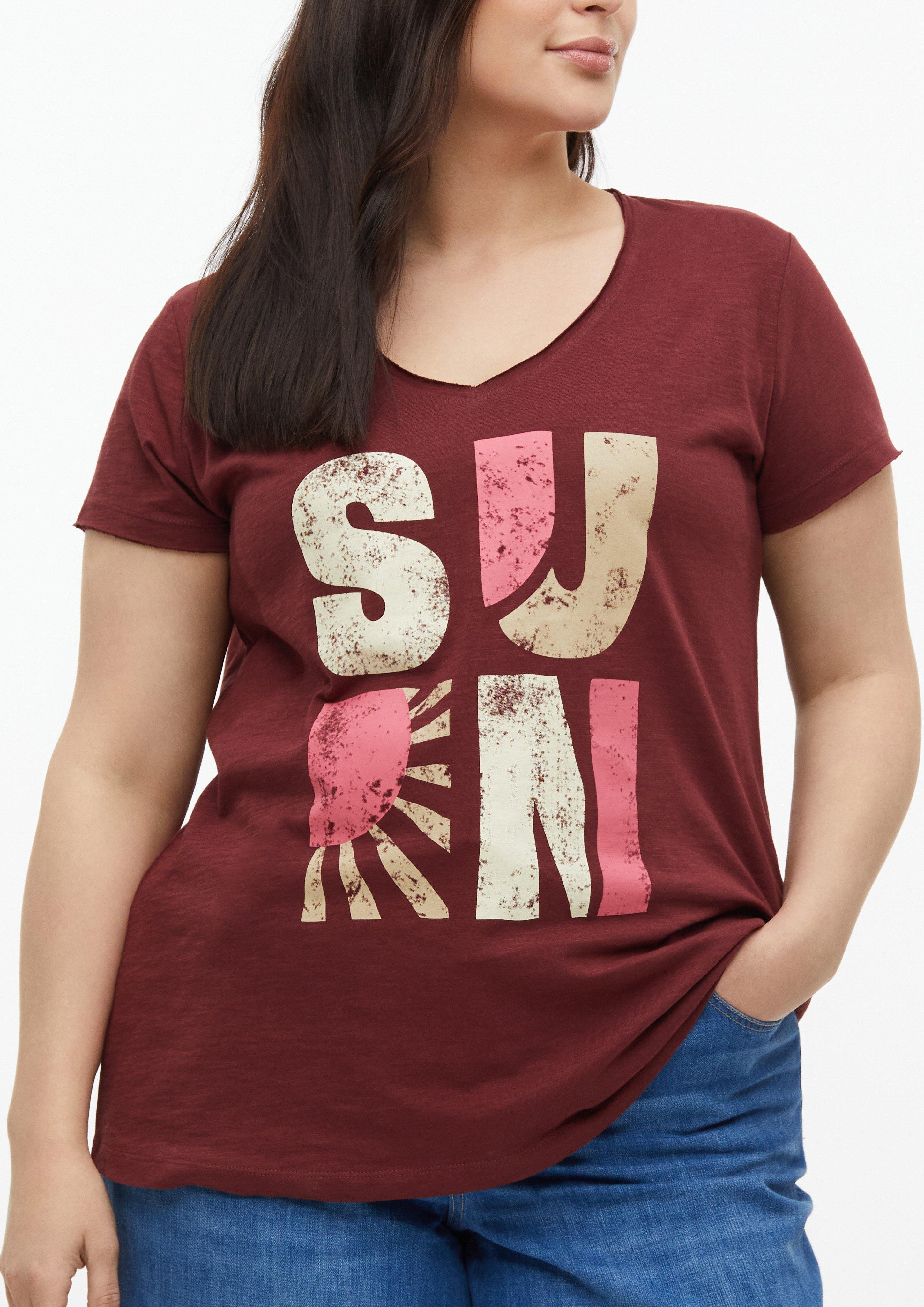 Dames T-Shirt in rood van s.Oliver CURVE