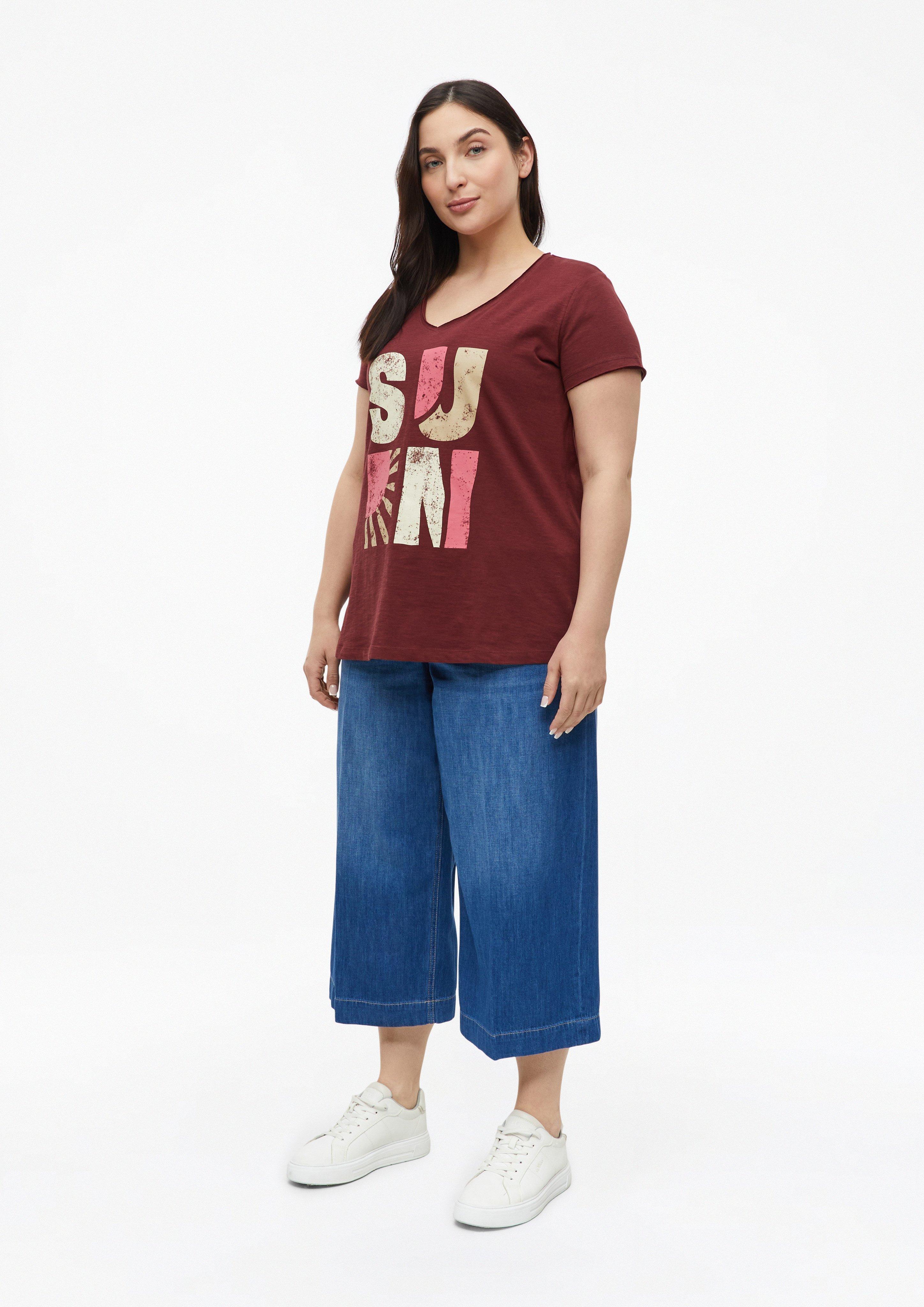 Dames T-Shirt in rood van s.Oliver CURVE