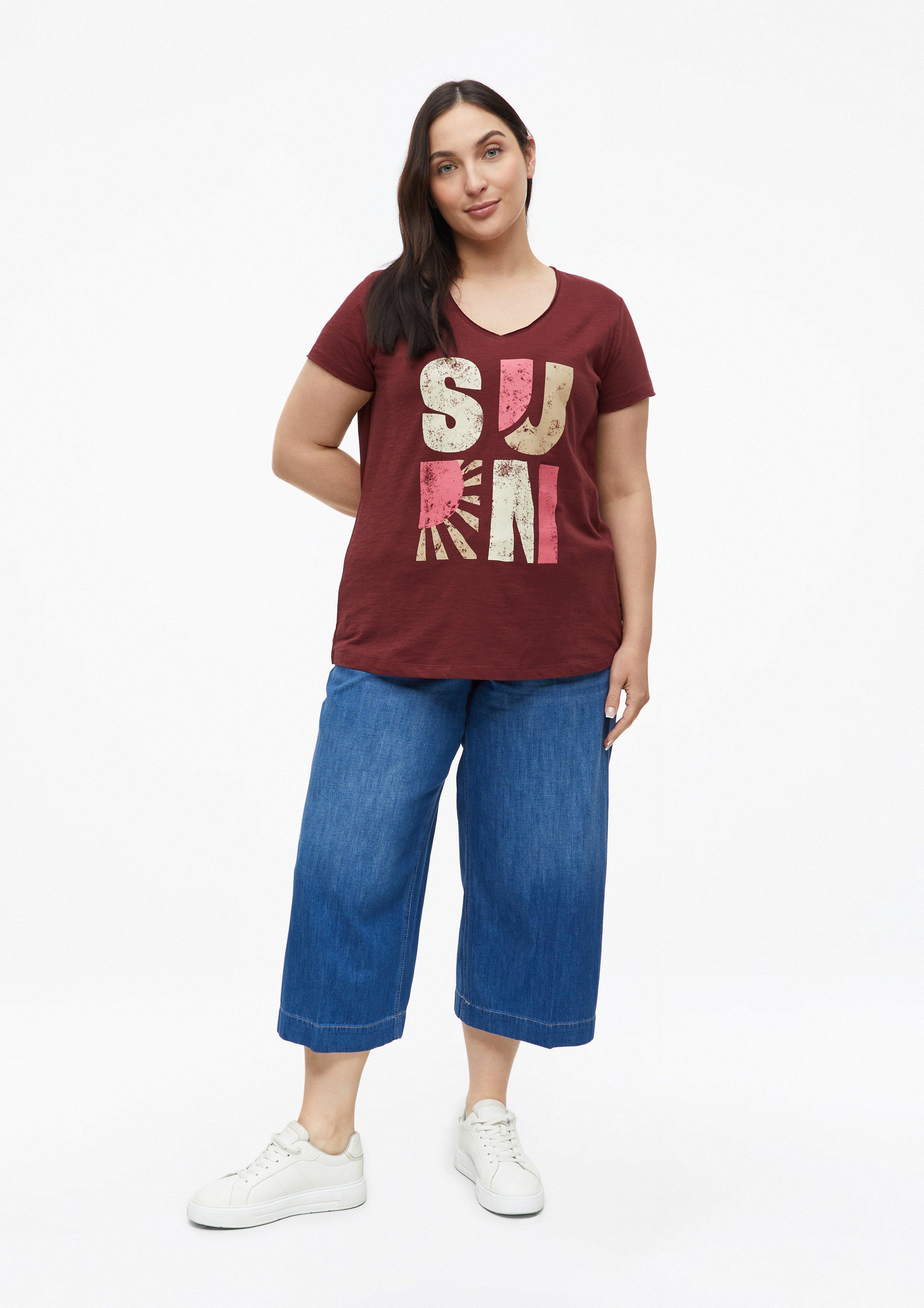 Dames T-Shirt in rood van s.Oliver CURVE