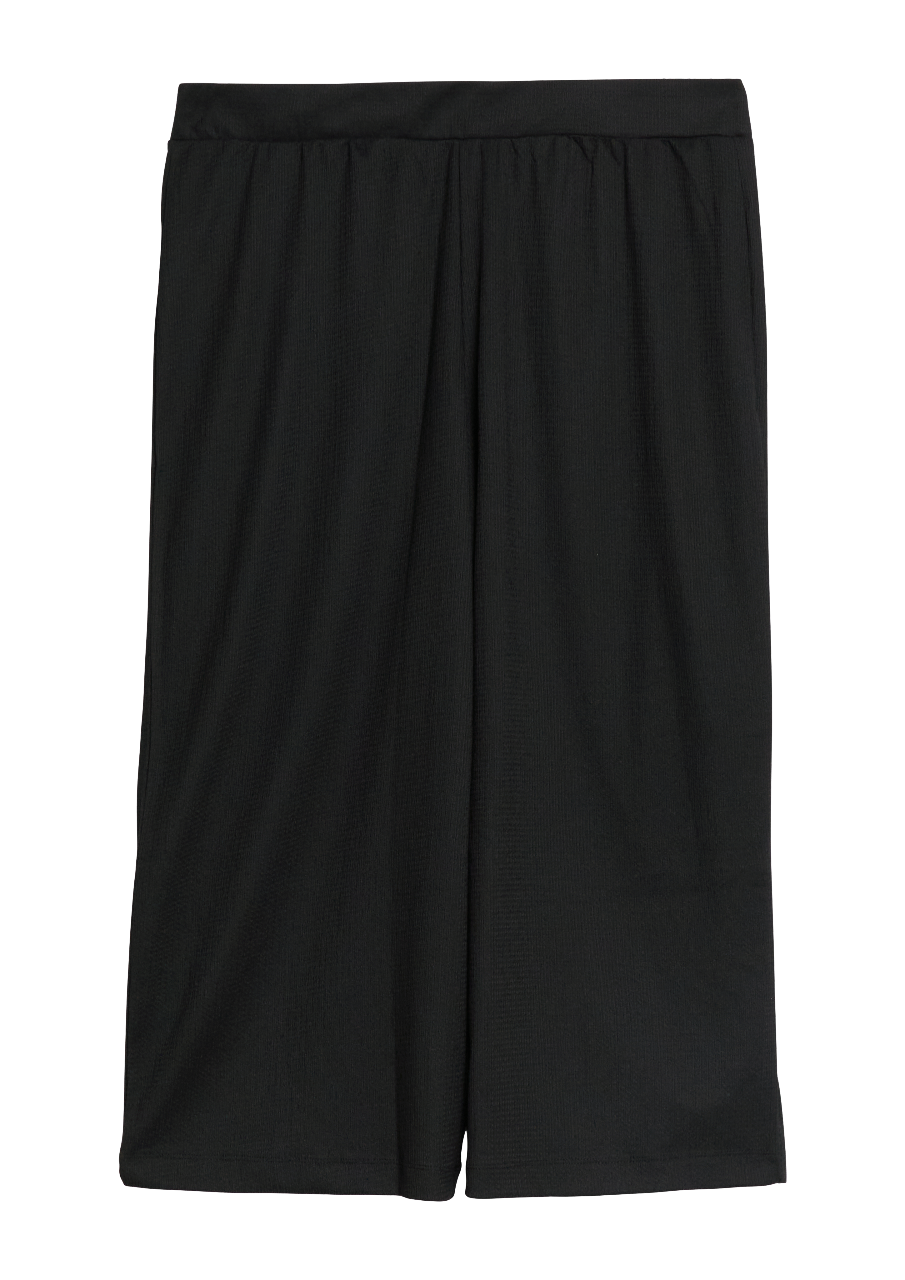 Gestructureerde broek met elastische tailleband