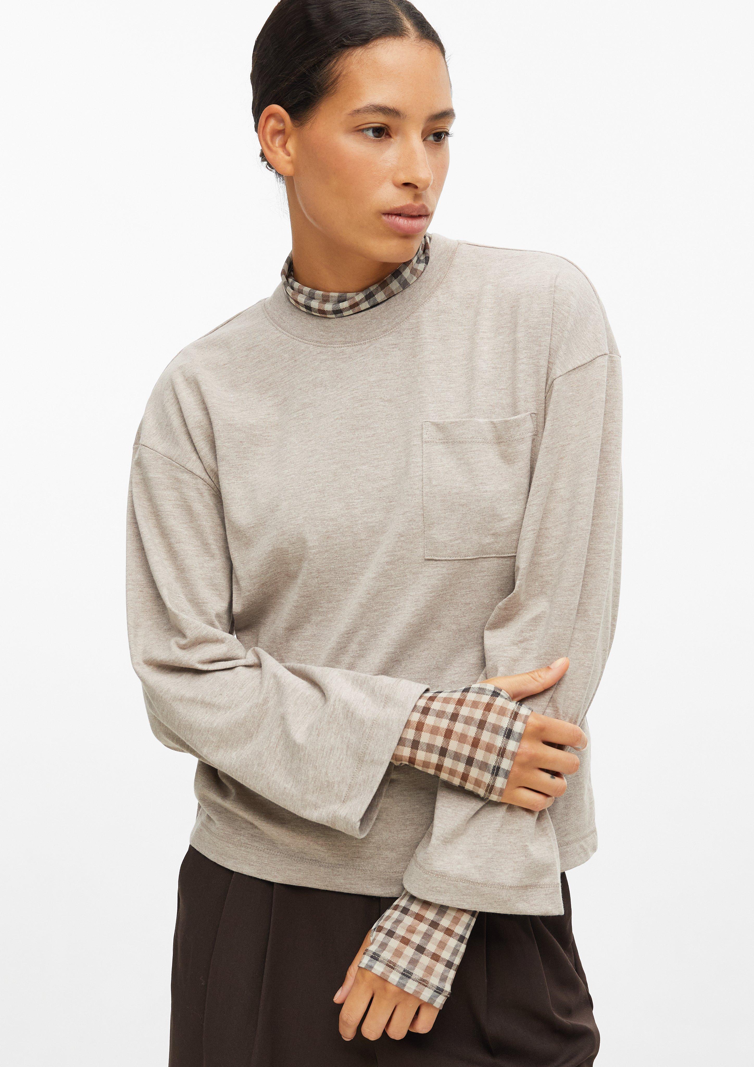 Femmes T-shirt à manches larges en brun de s.Oliver