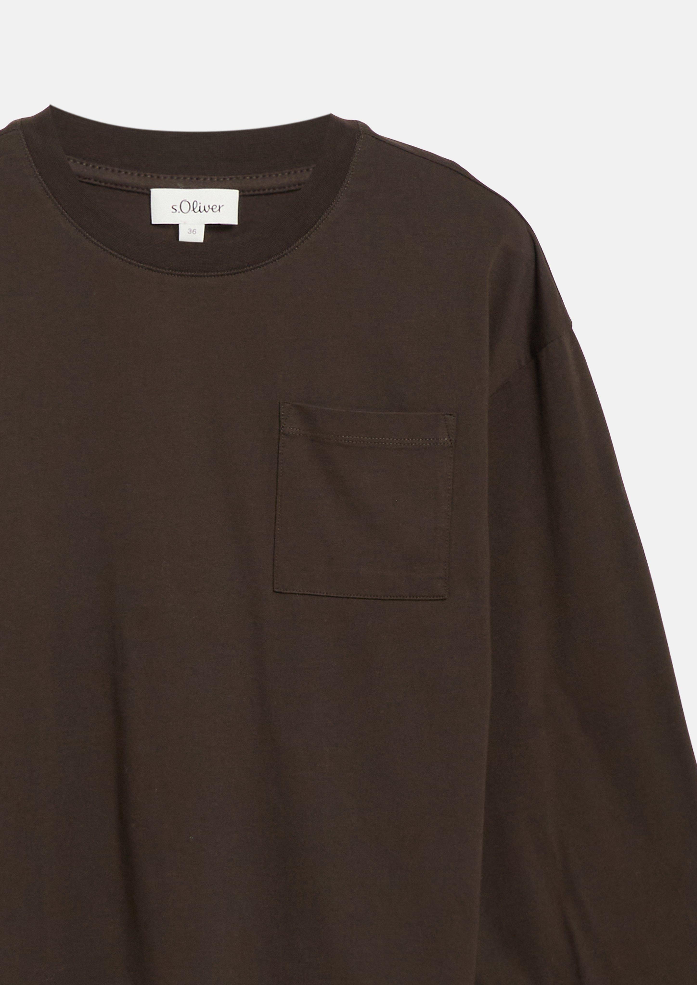 Femmes T-shirt à manches larges en brun de s.Oliver