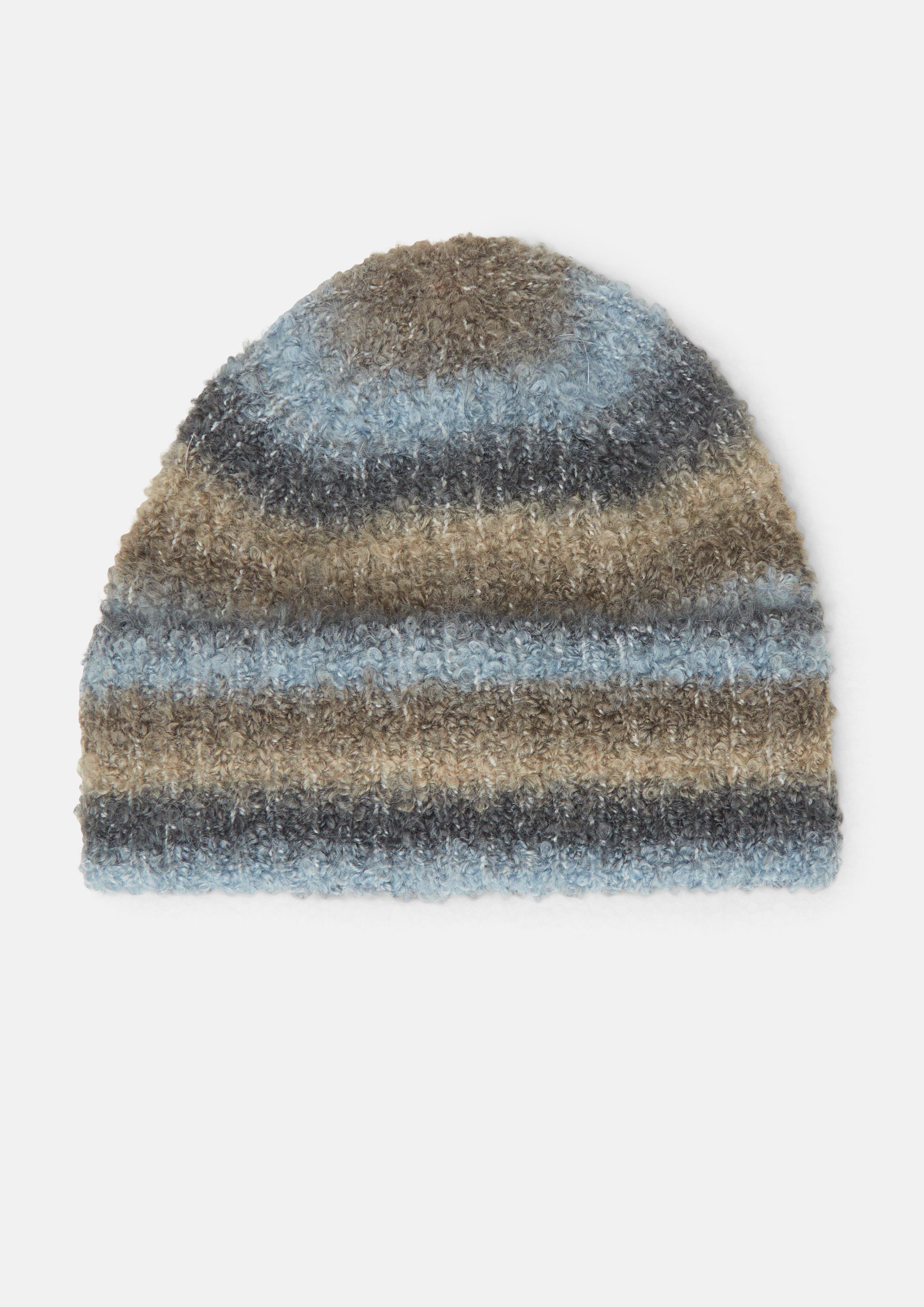 Casquette avec dégradé de couleurs et empiècement en polaire en brun de s.Oliver