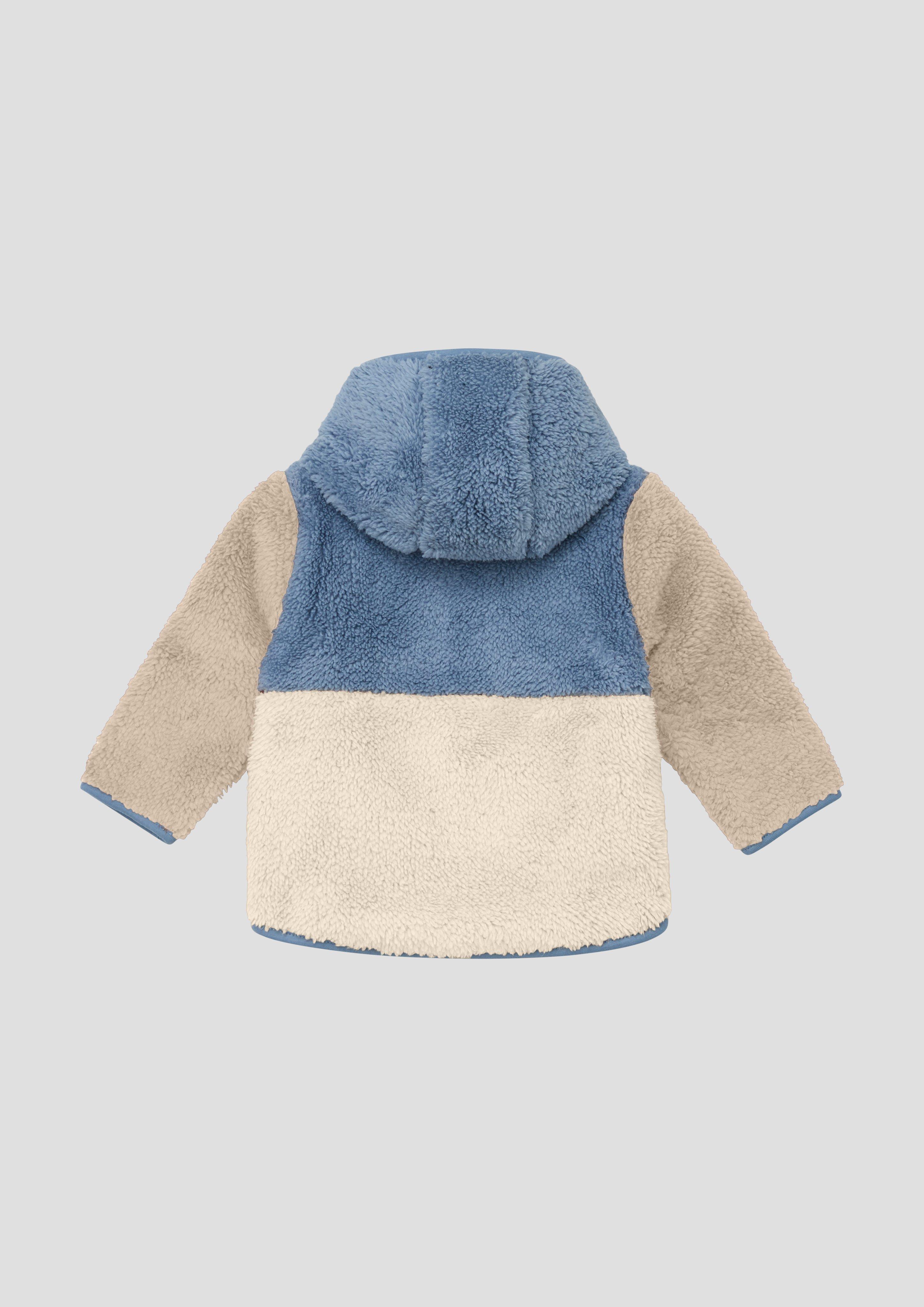 Junior Veste unisexe avec effet « color blocking » et tissu peluche en bleu de s.Oliver