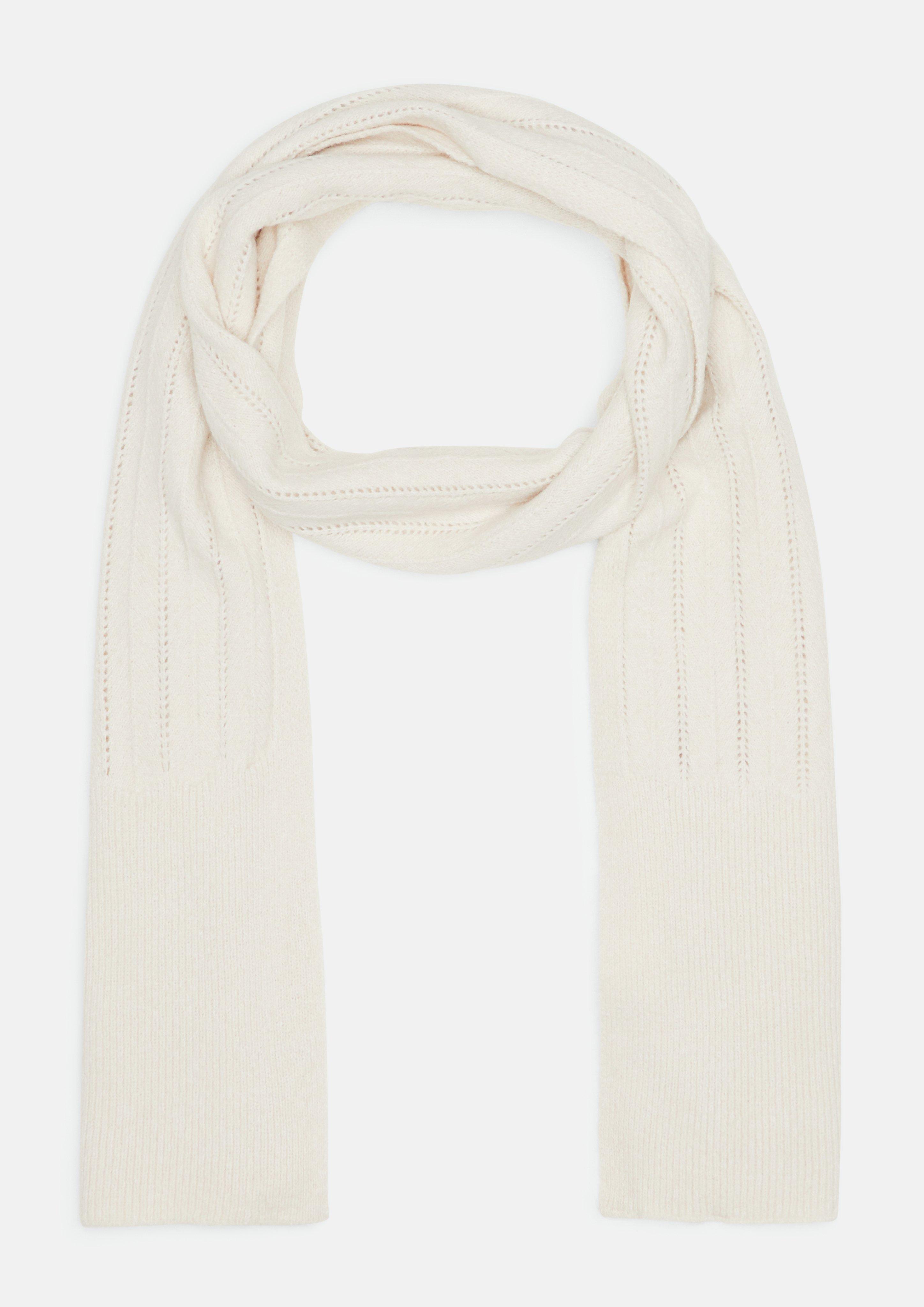 Tuch aus Ajourstrick in Farbe helles beige von s.Oliver
