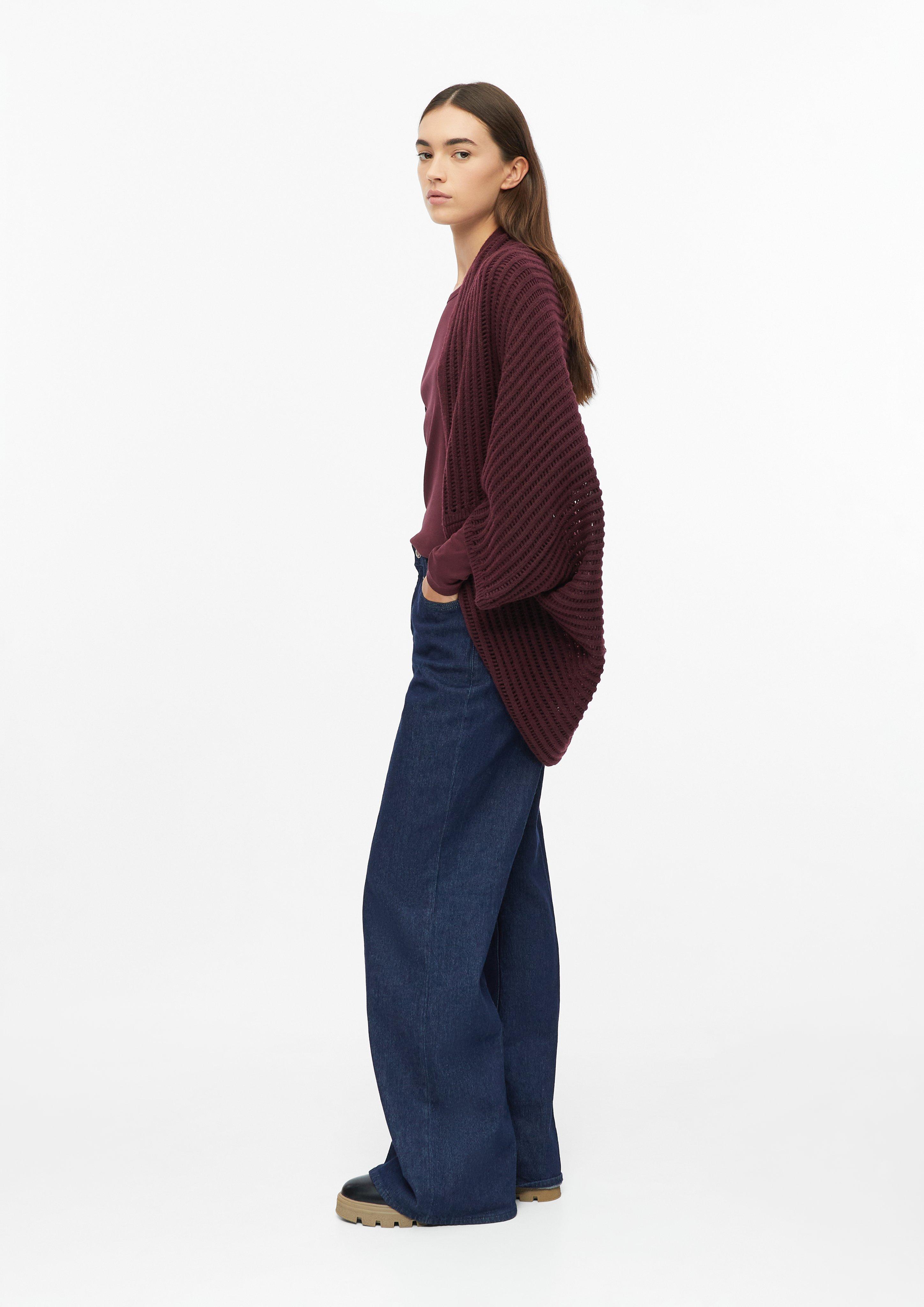 Damen Poncho im Loose Fit mit kuscheliger Innenseite in rot von s.Oliver