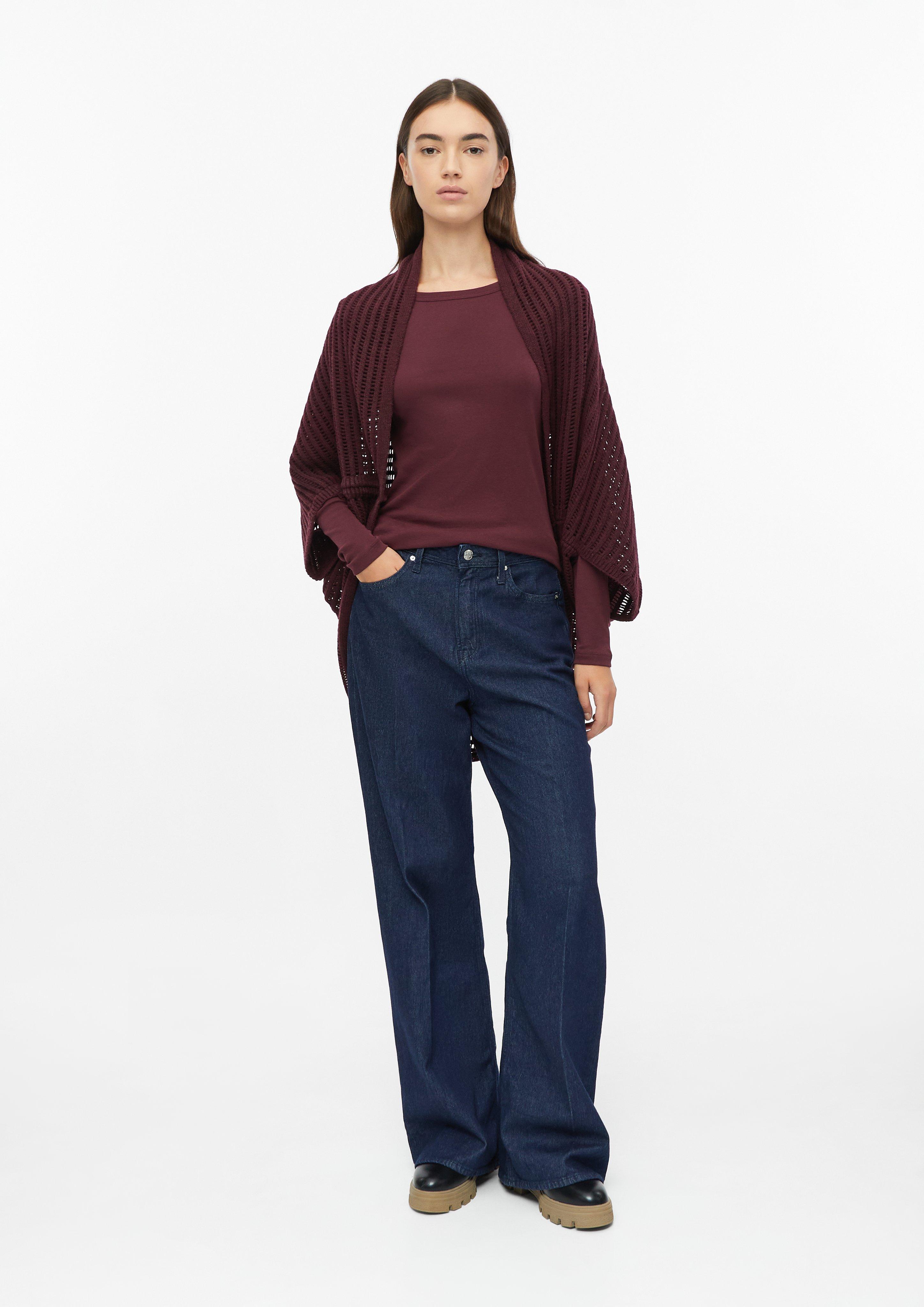 Damen Poncho im Loose Fit mit kuscheliger Innenseite in rot von s.Oliver