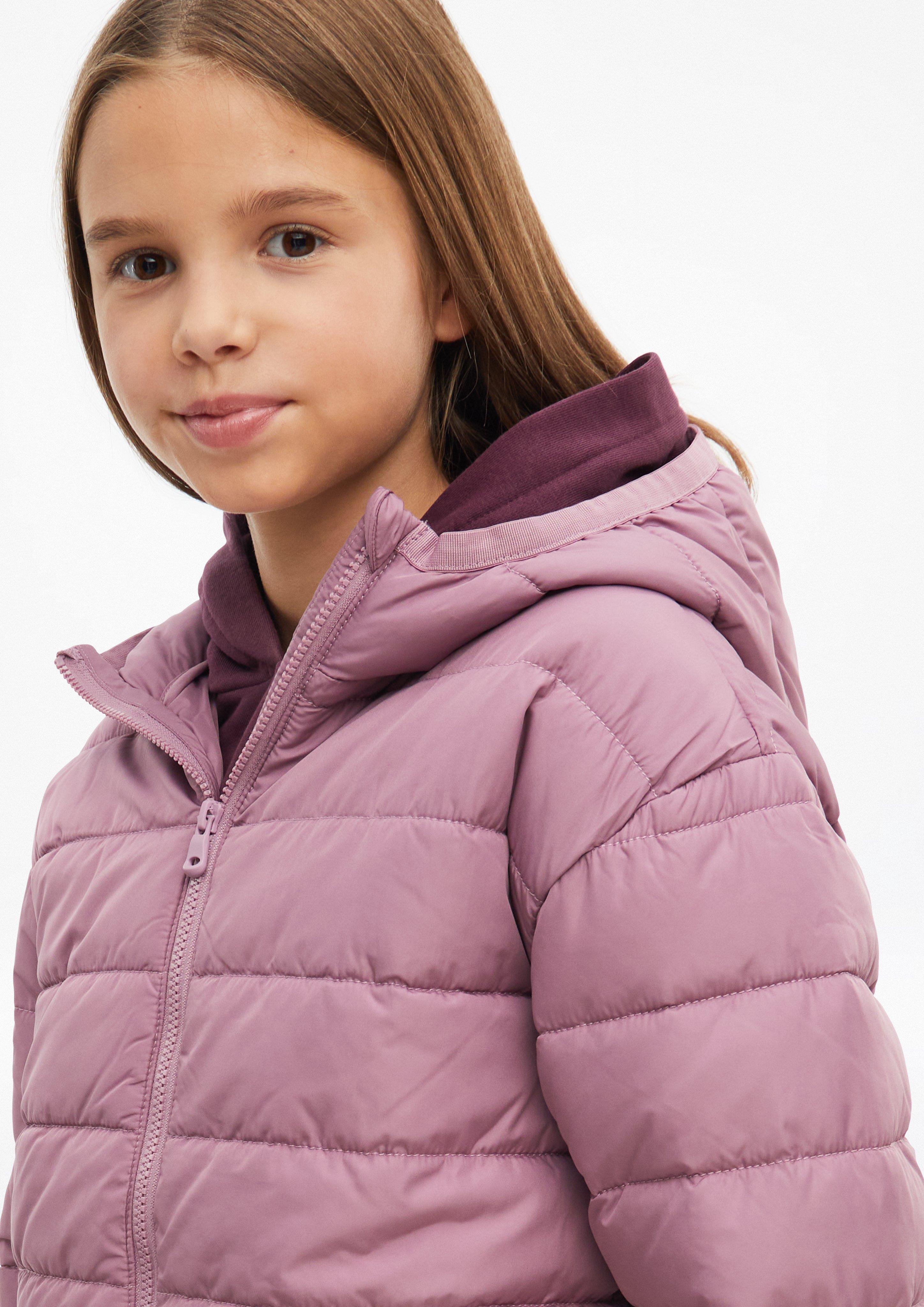 Deti Unisex oversized bunda do každého počasia s ľahkým vatovaním vo farbe sýta ružová od s.Oliver