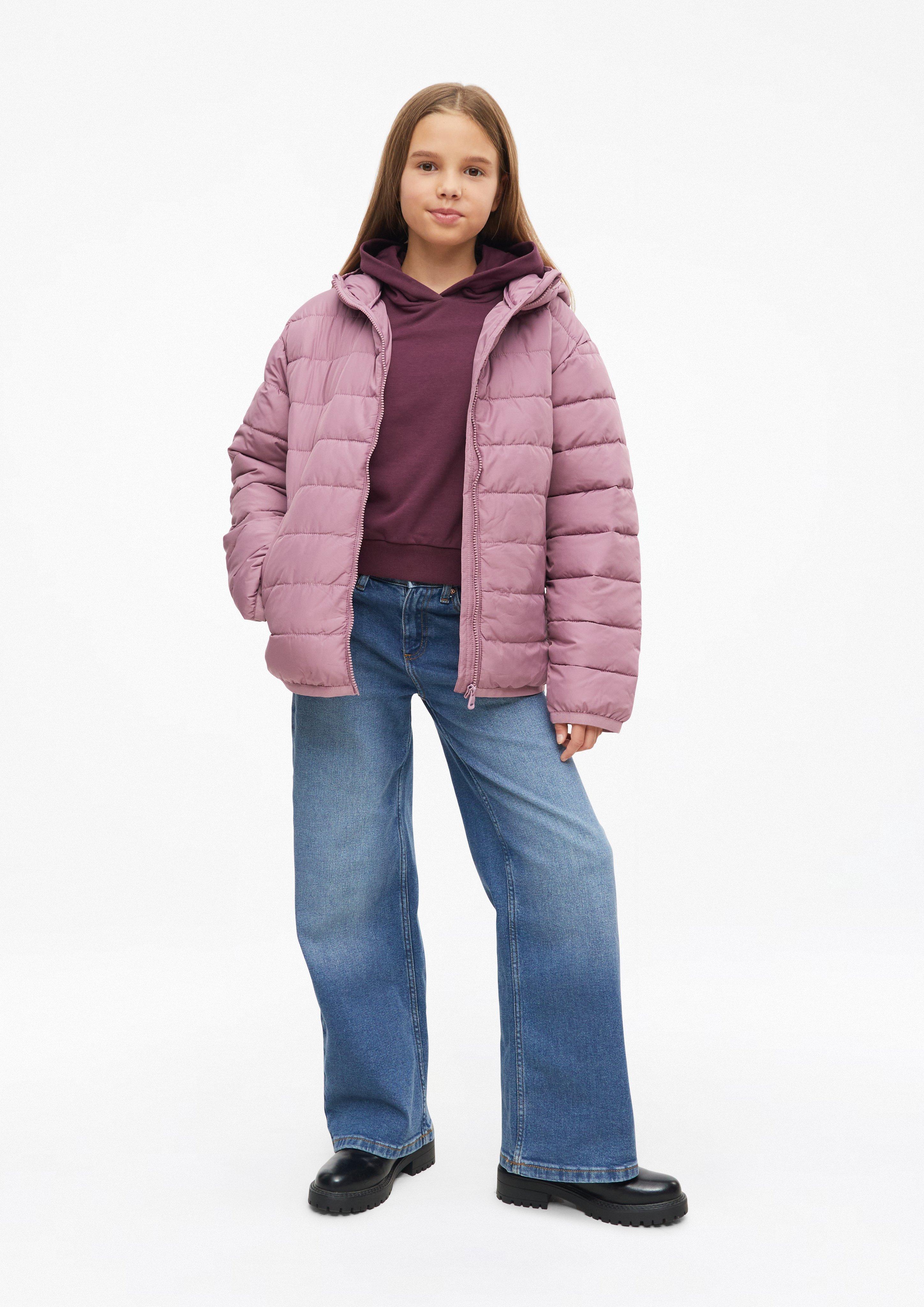 Deti Unisex oversized bunda do každého počasia s ľahkým vatovaním vo farbe sýta ružová od s.Oliver