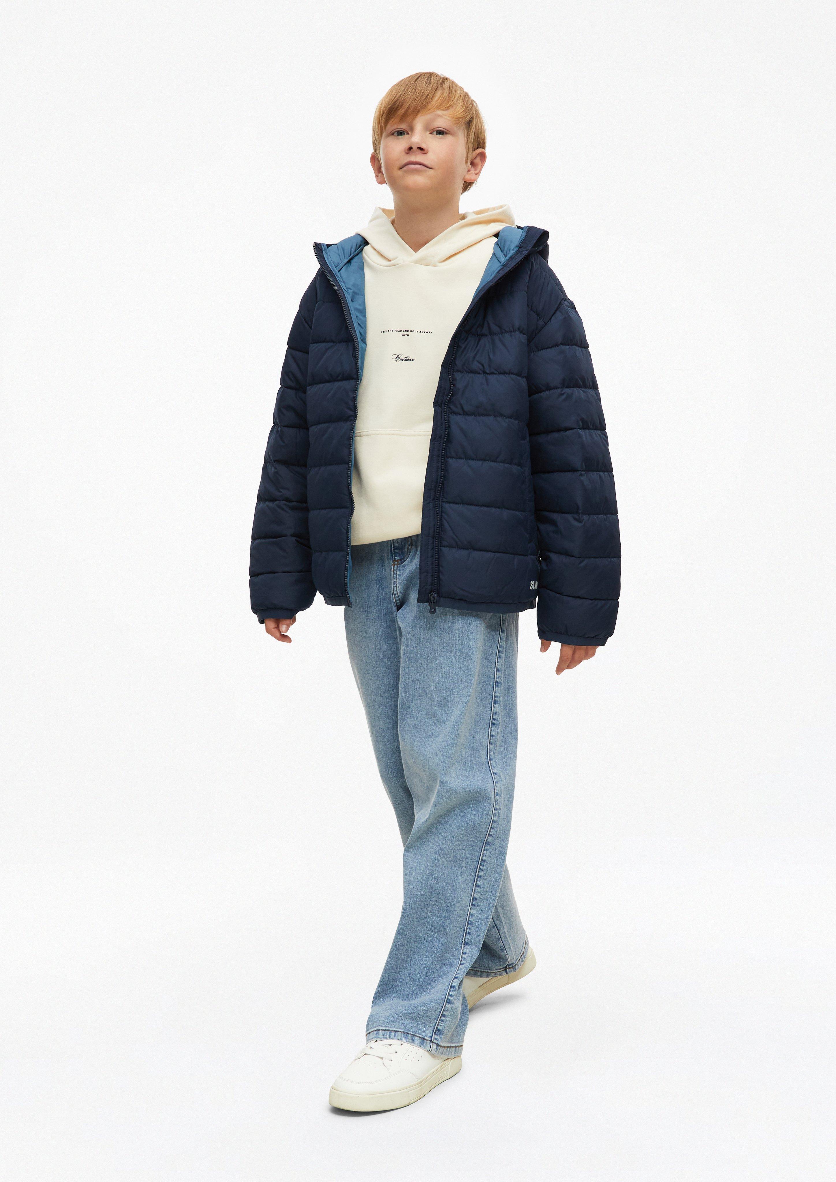 Děti Unisex oversize bunda do nepříznivého počasí, s lehkým vatováním v barvě modrá od s.Oliver