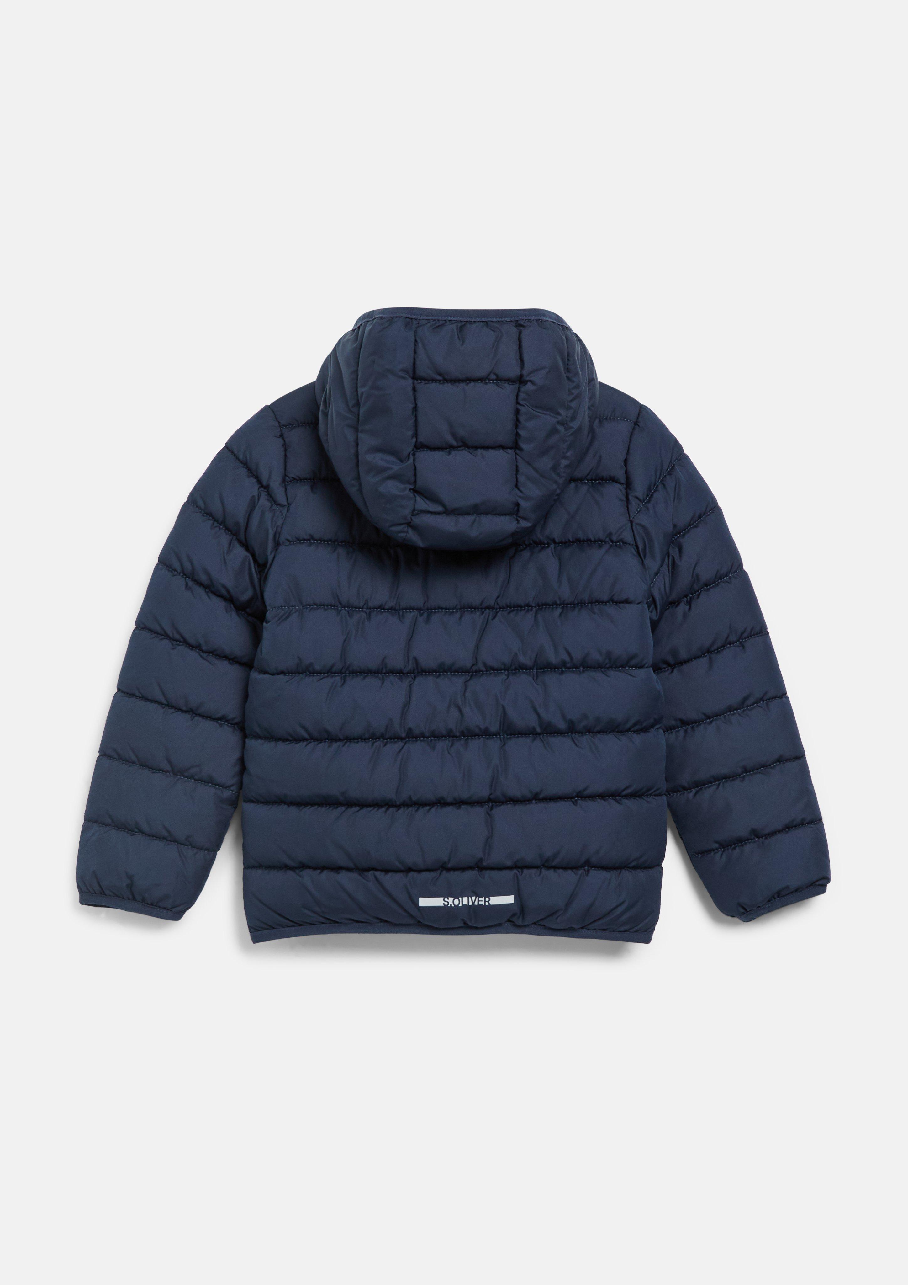 Kinder Leicht wattierte Unisex-Jacke mit Kapuze in blau von s.Oliver