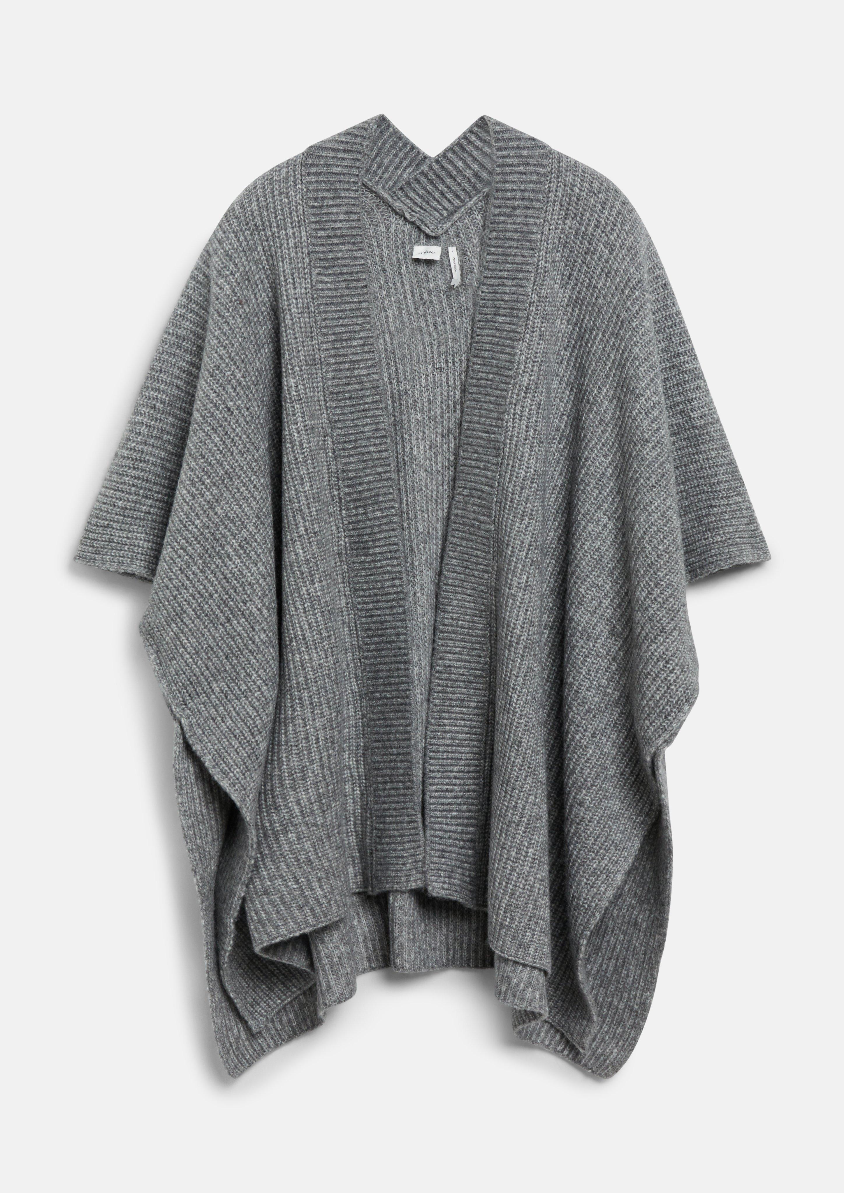 Poncho d'intérieur en graphite de s.Oliver