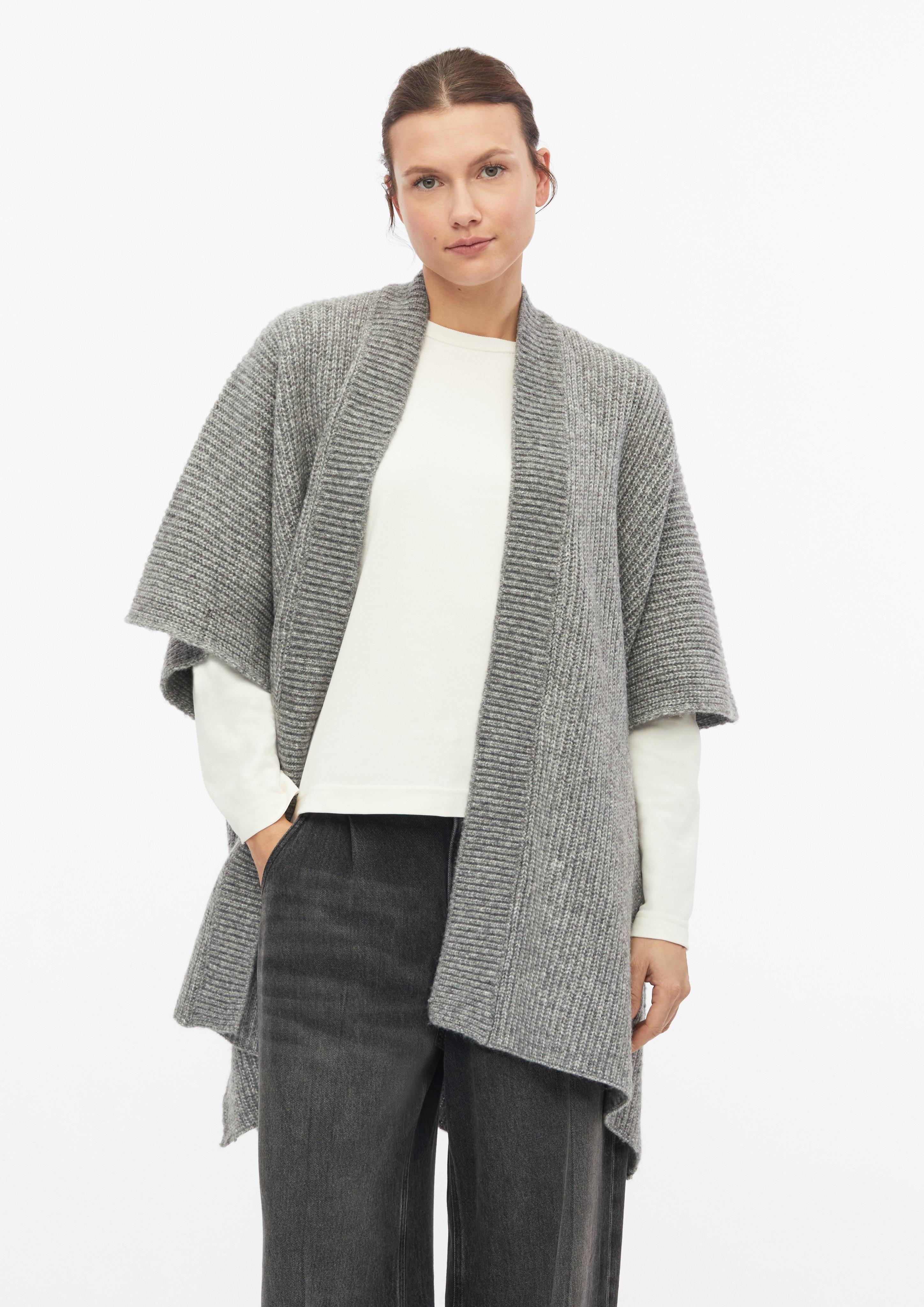 Poncho avec une doublure douillette en graphite de s.Oliver