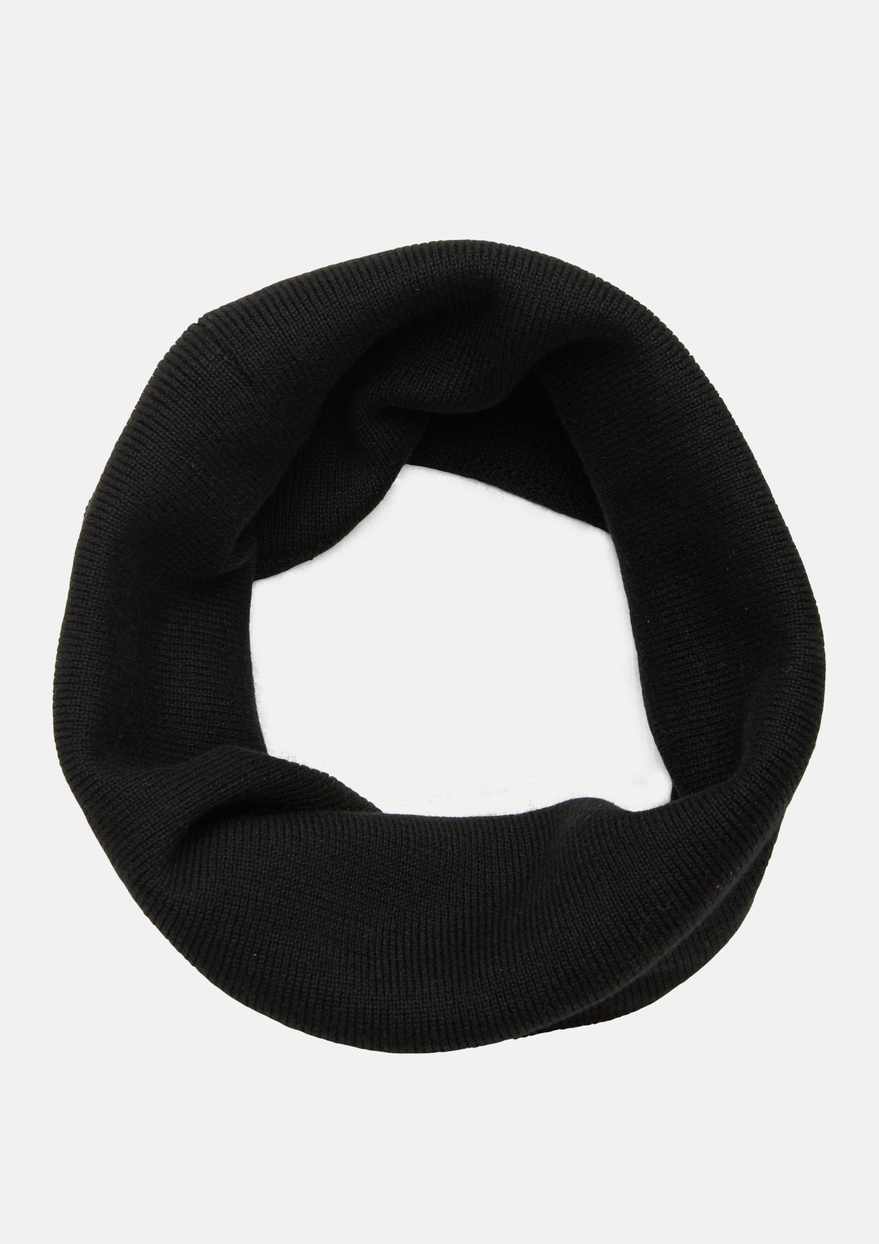 Écharpe tube en maille douce en noir de s.Oliver