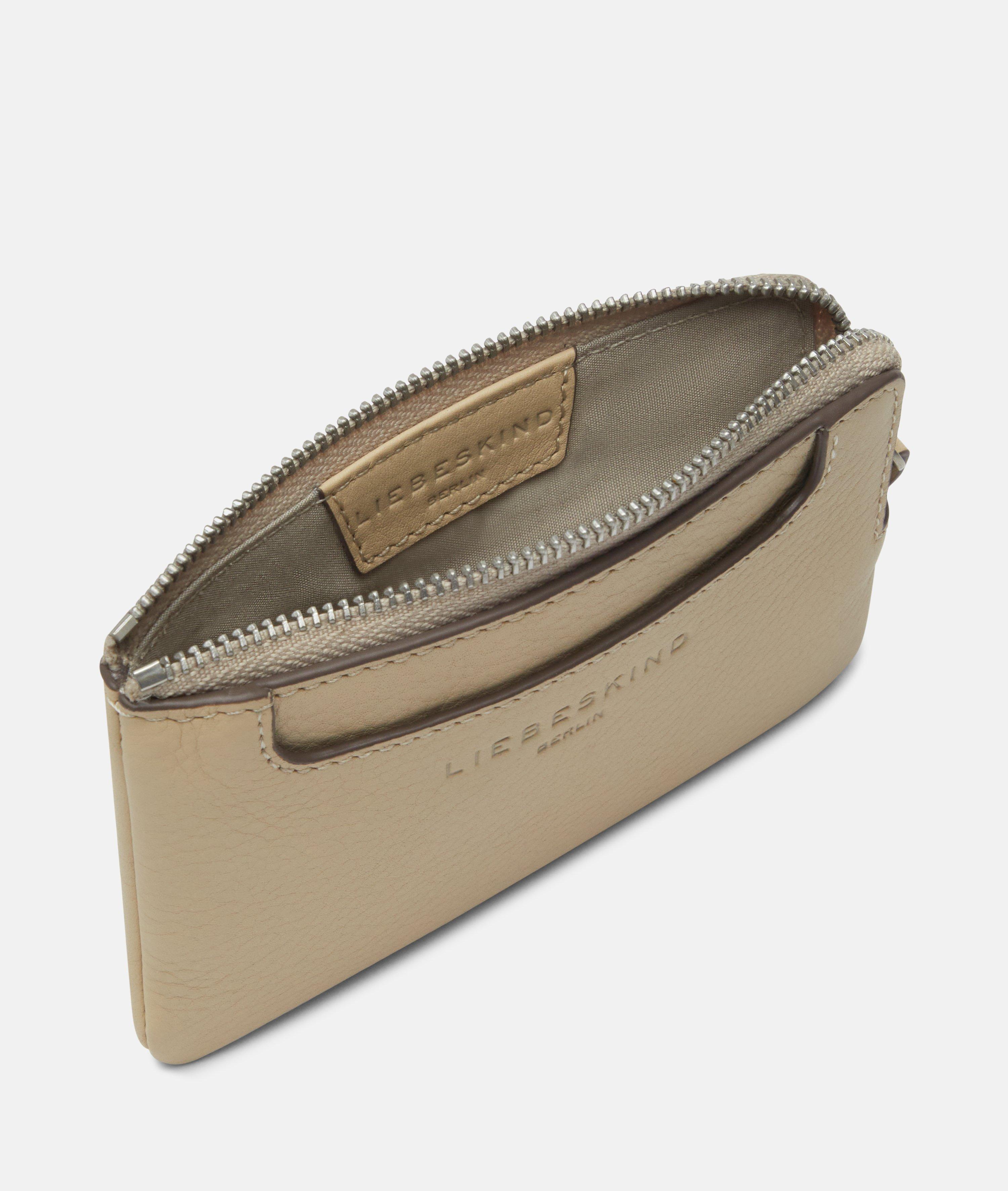 Matti Geldbörse XS in beige, lila & schwarz