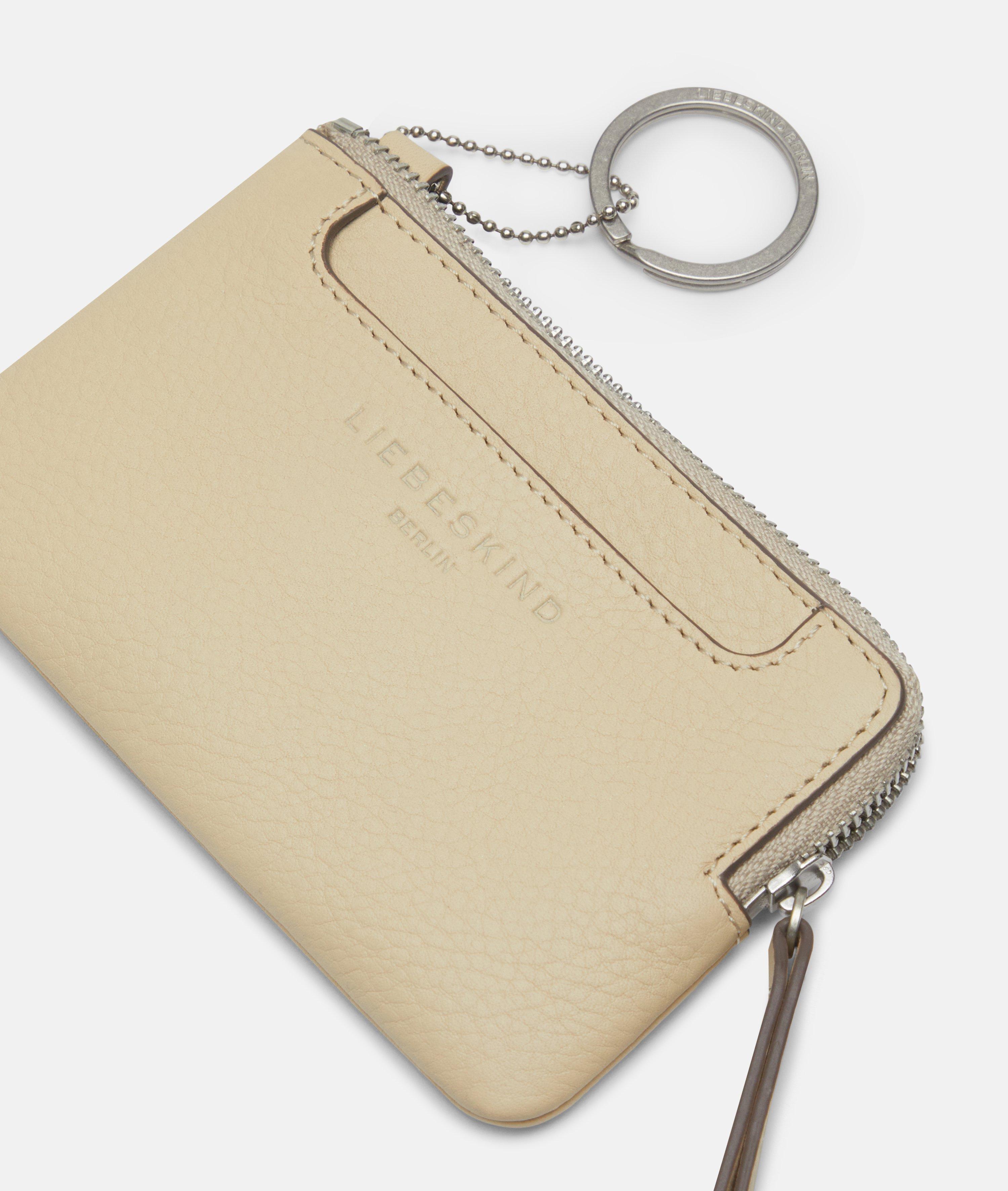 Matti Geldbörse XS in beige, lila & schwarz