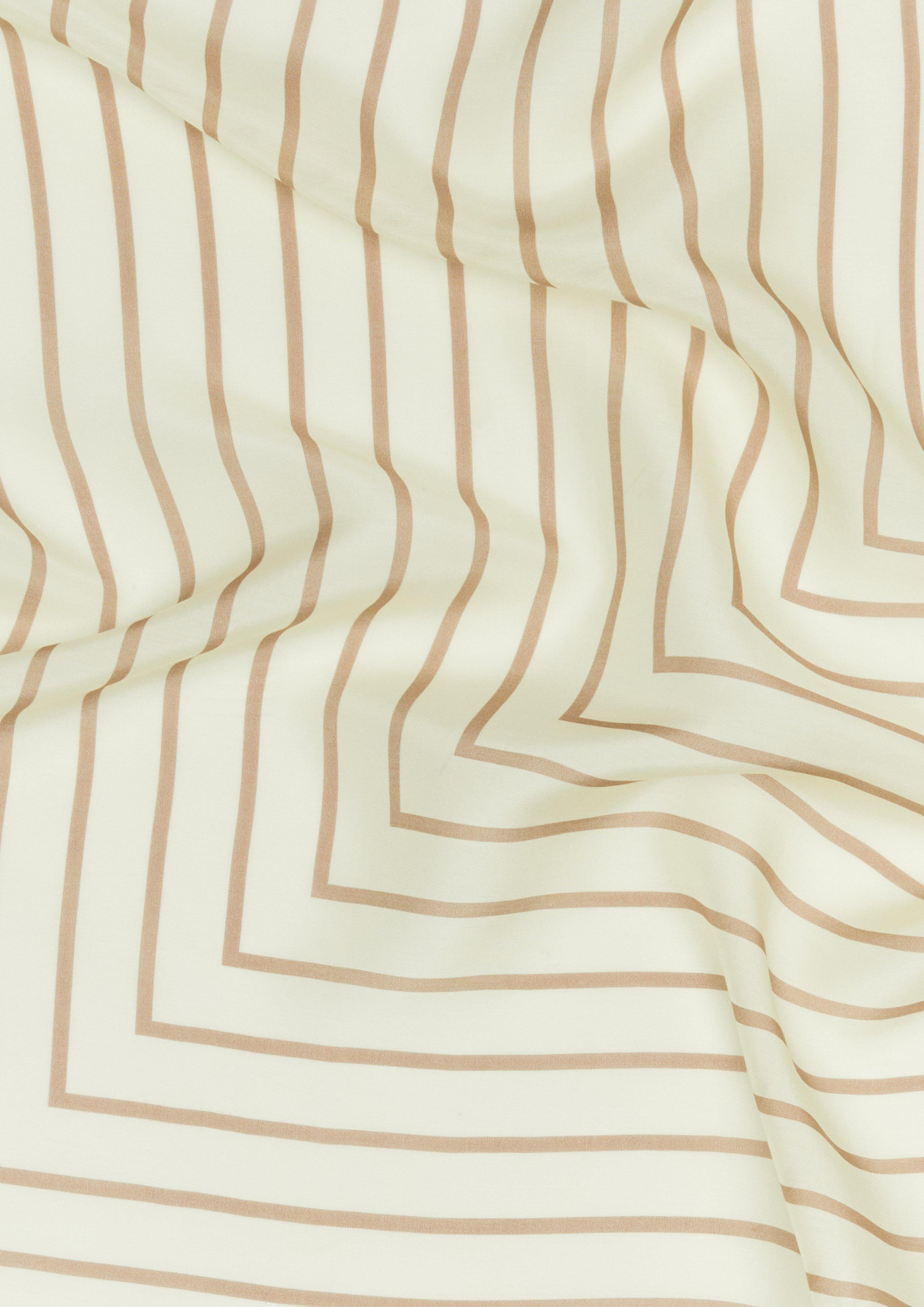 Silk blend scarf in beige by COMMA