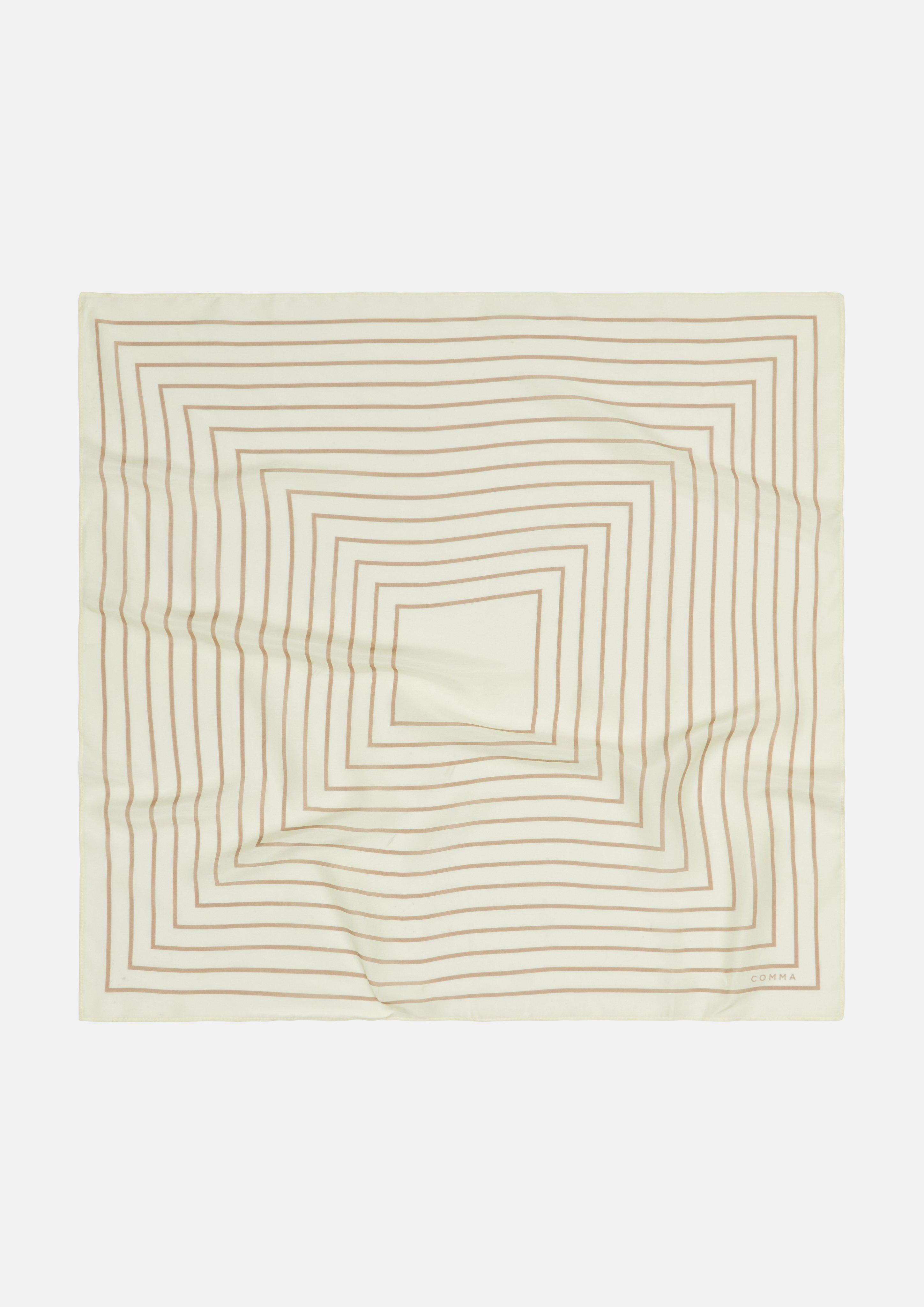 Silk blend scarf in beige by COMMA