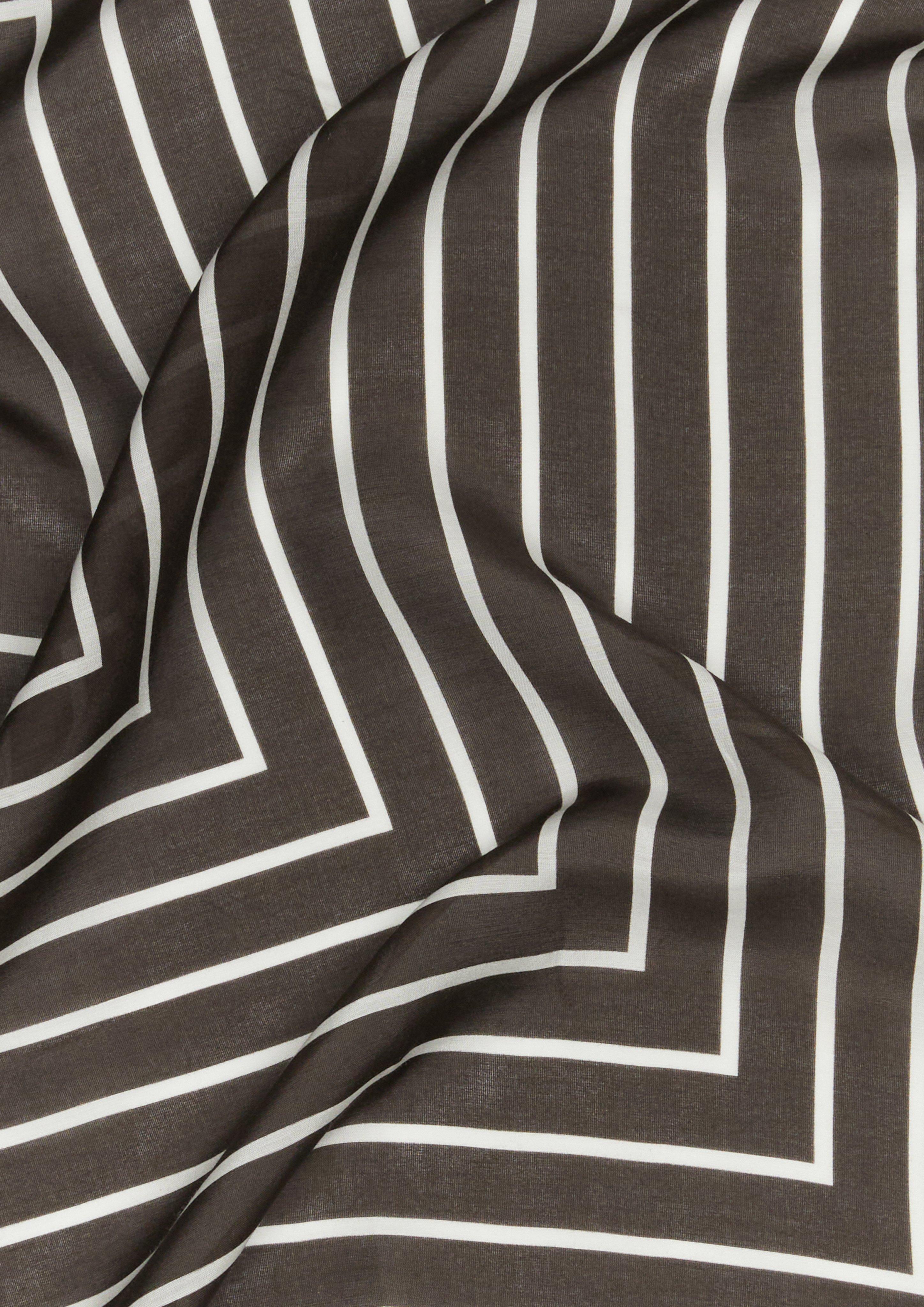 Silk blend scarf in brown by COMMA