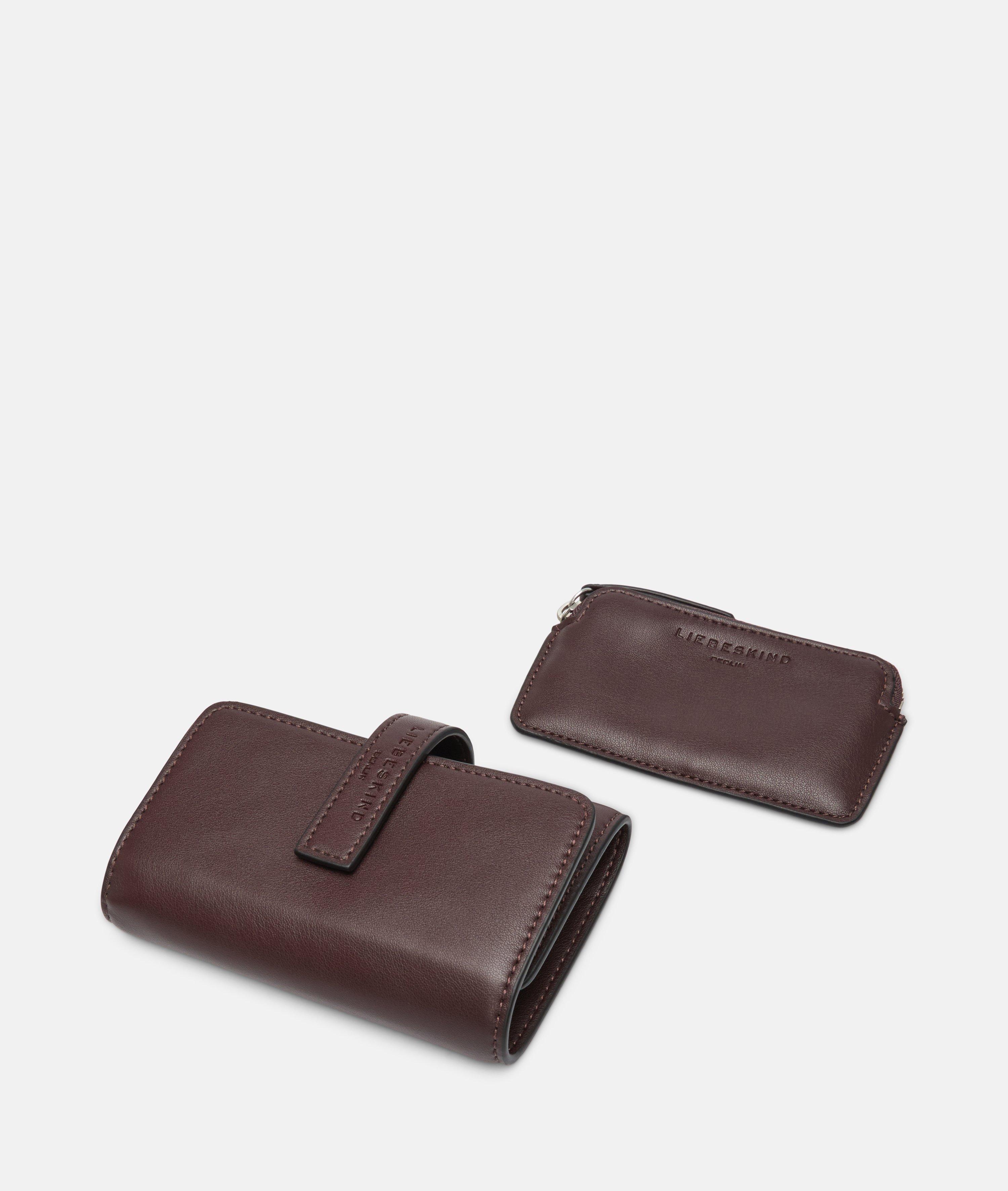 Kate Geldbörse M in braun, schwarz & olive