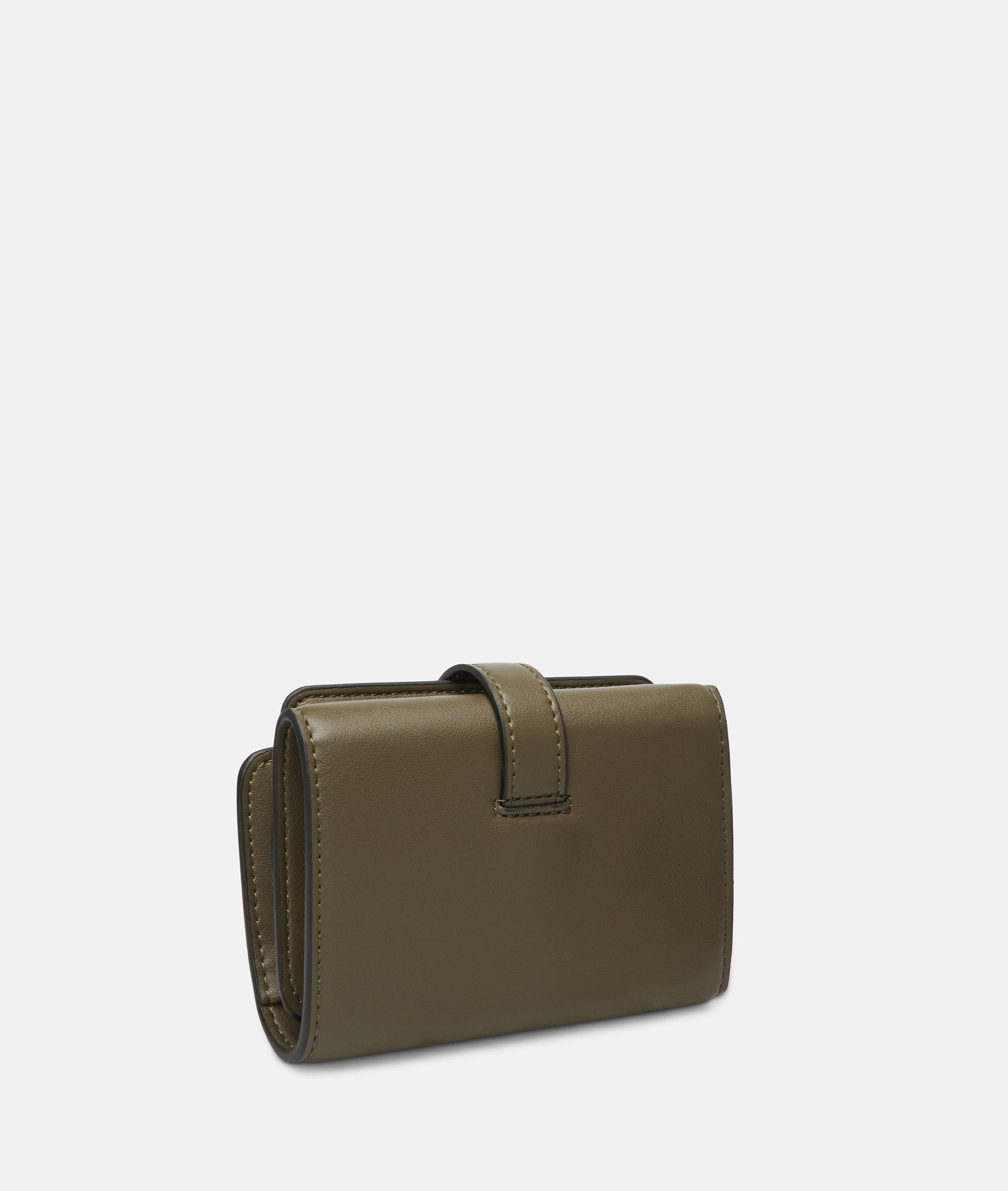 Kate Geldbörse M in olive, schwarz & braun