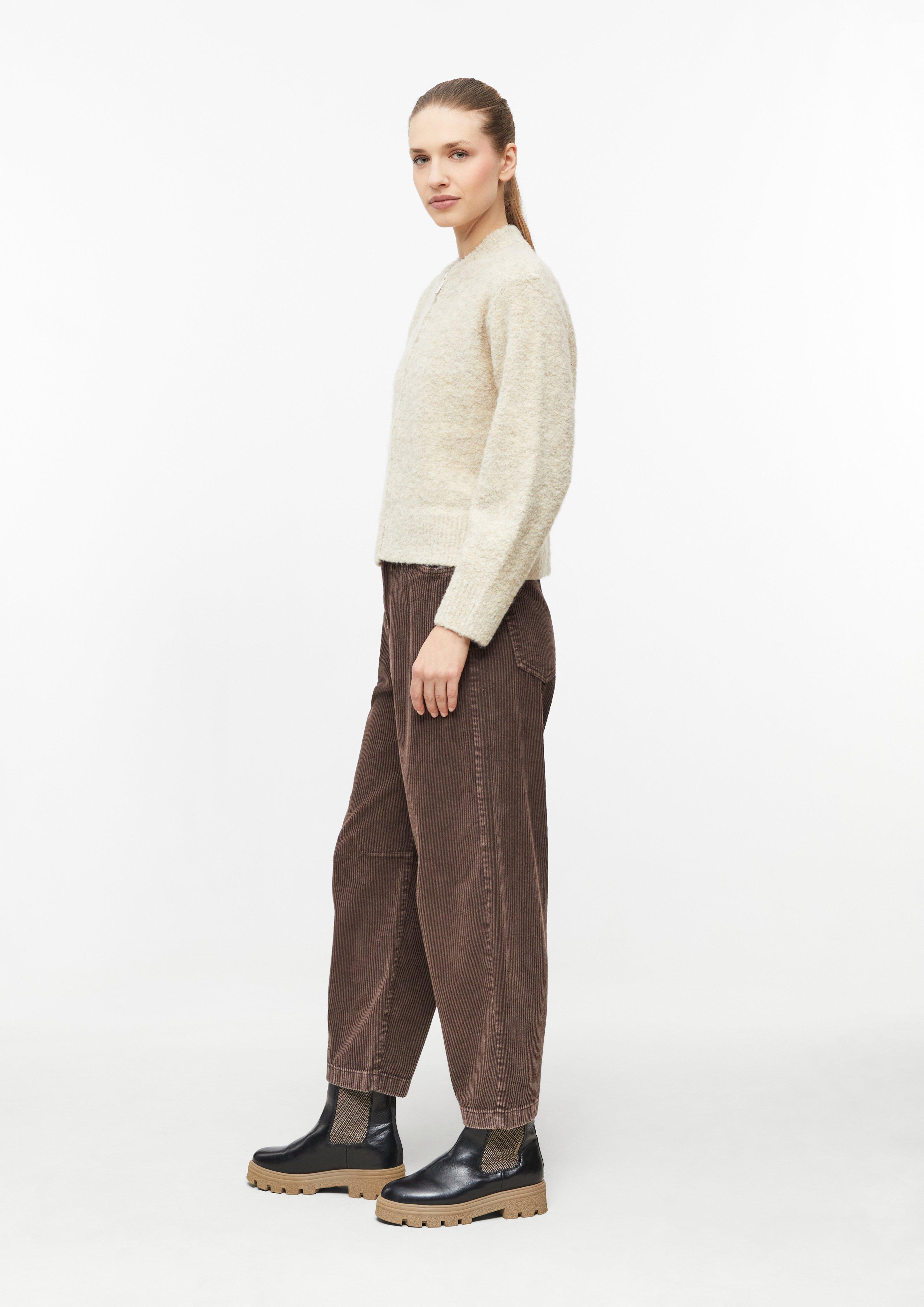 Damen Melierte Bouclé-Strickjacke in beige von s.Oliver