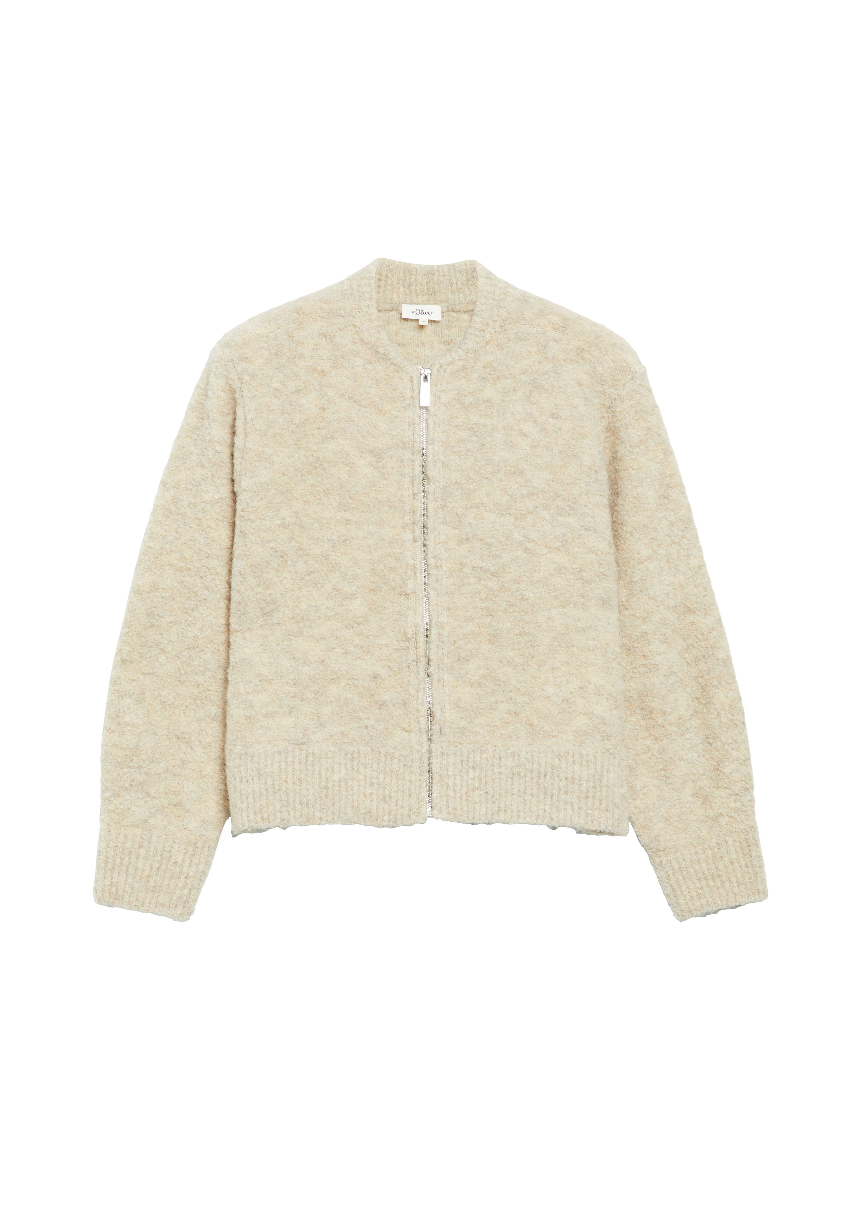 Gemêleerd bouclé-vest