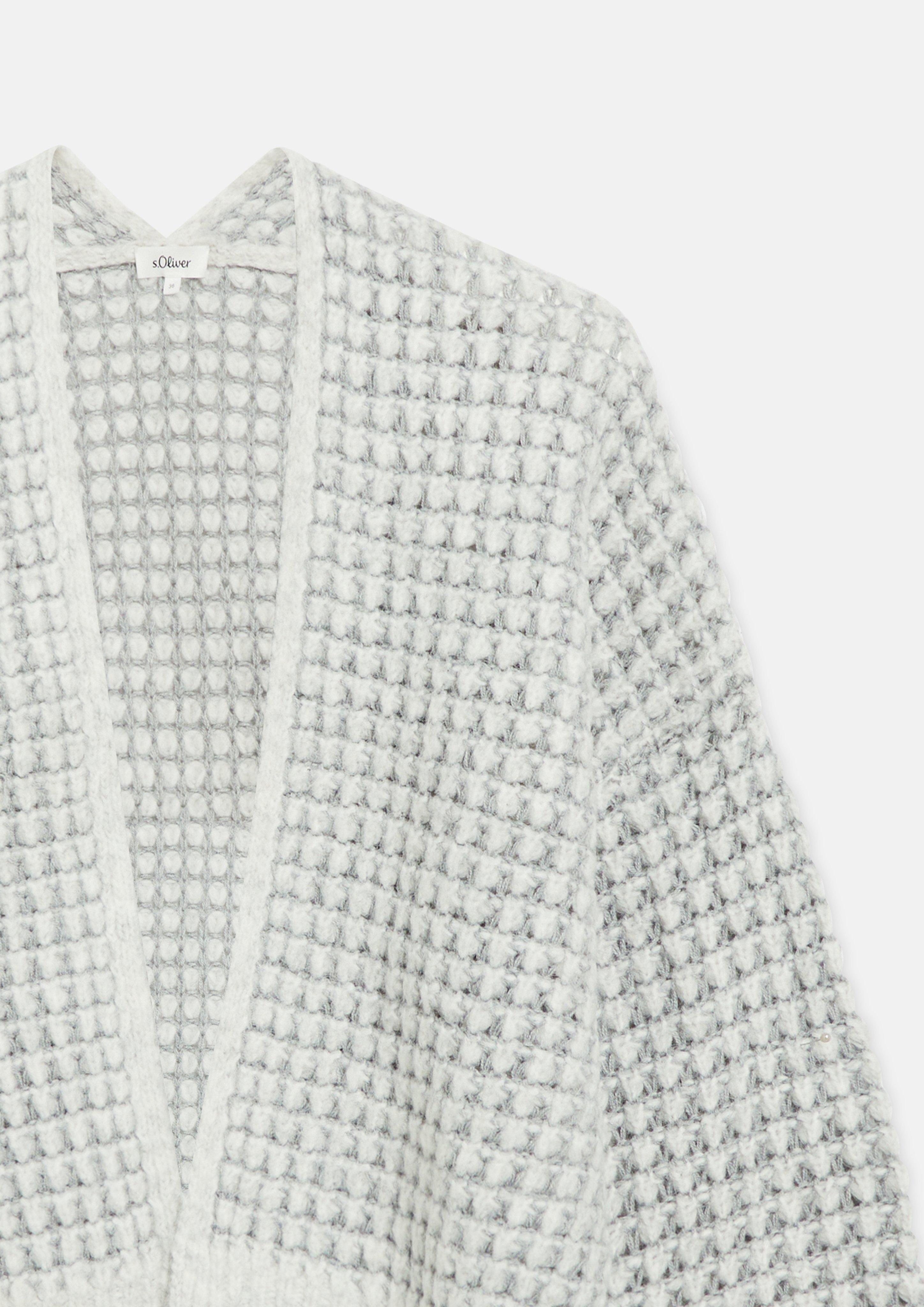 Kobiety Sweter rozpinany w kolorze szary od s.Oliver