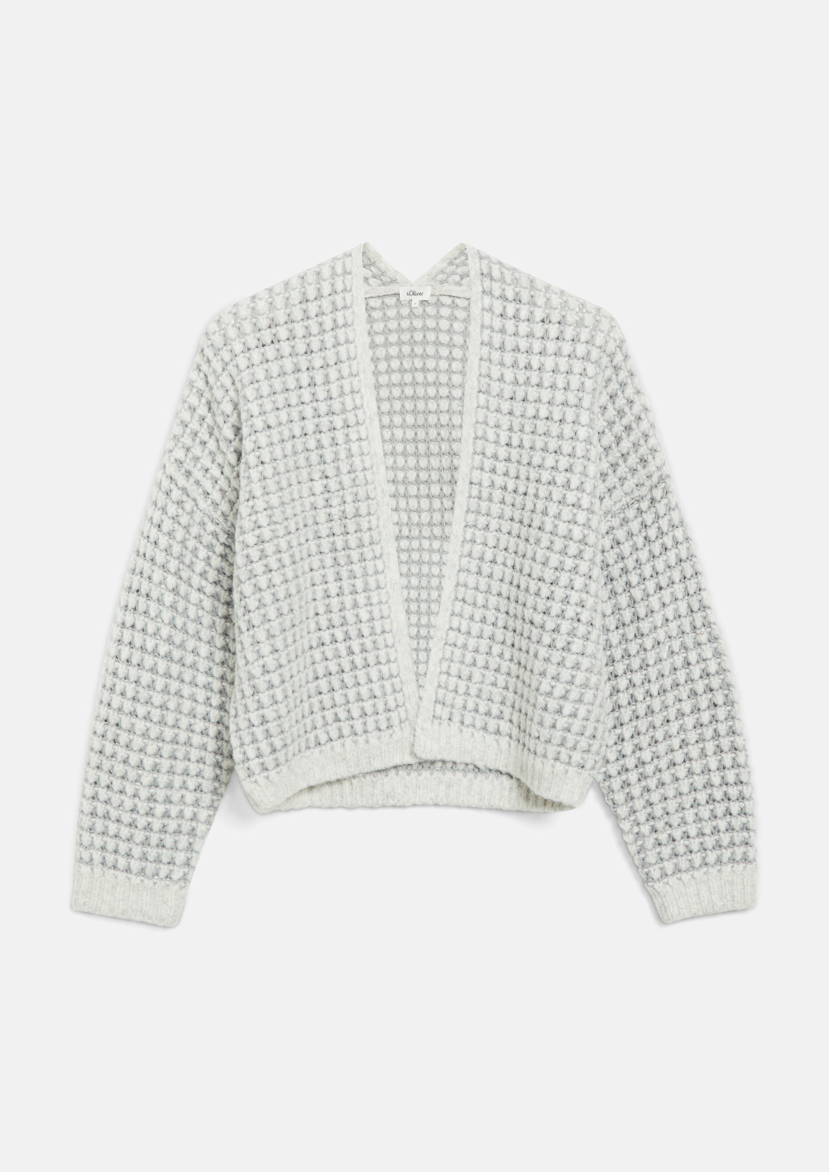 Kobiety Sweter rozpinany w kolorze szary od s.Oliver