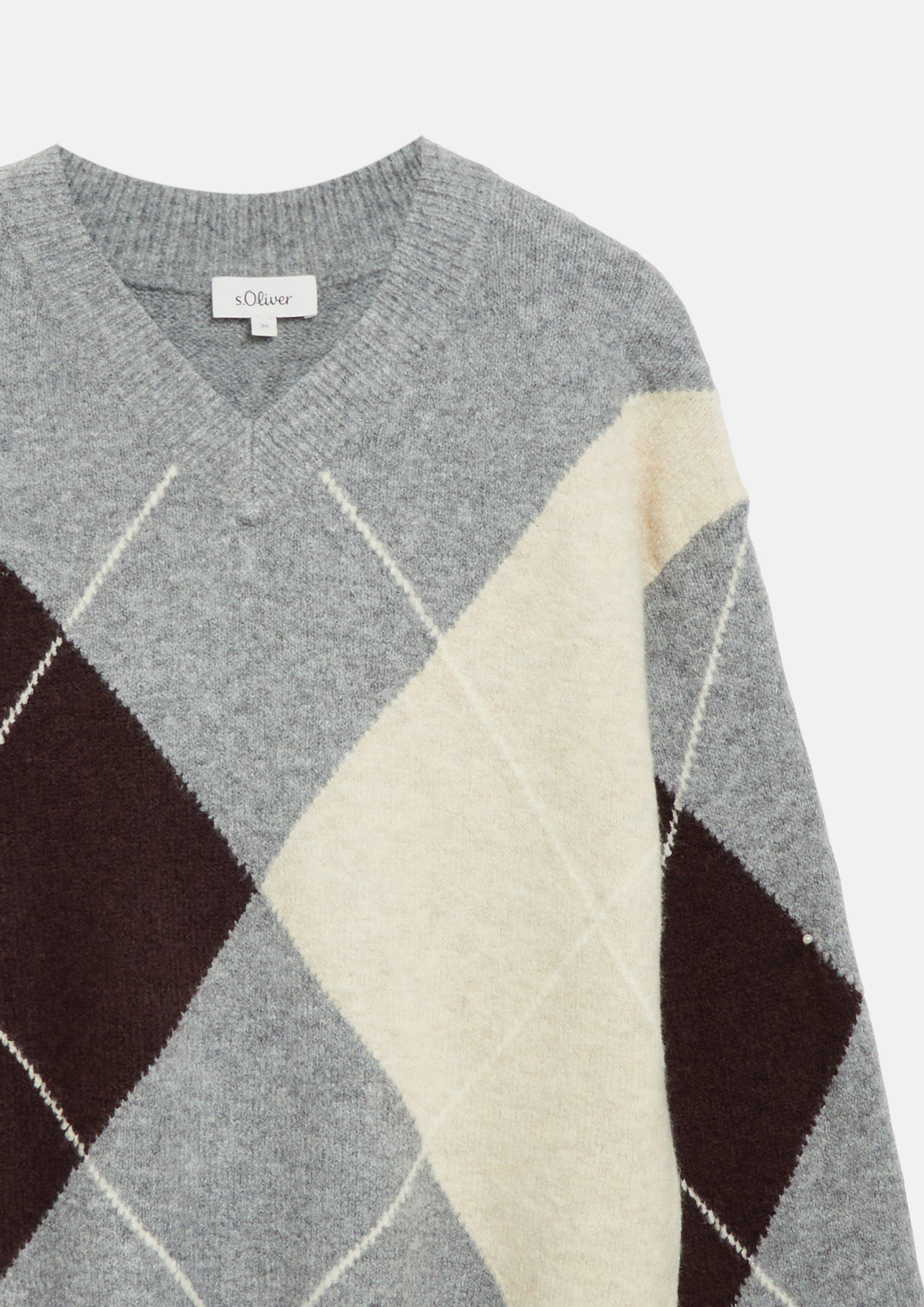 Damen Strickpullover in grau von s.Oliver