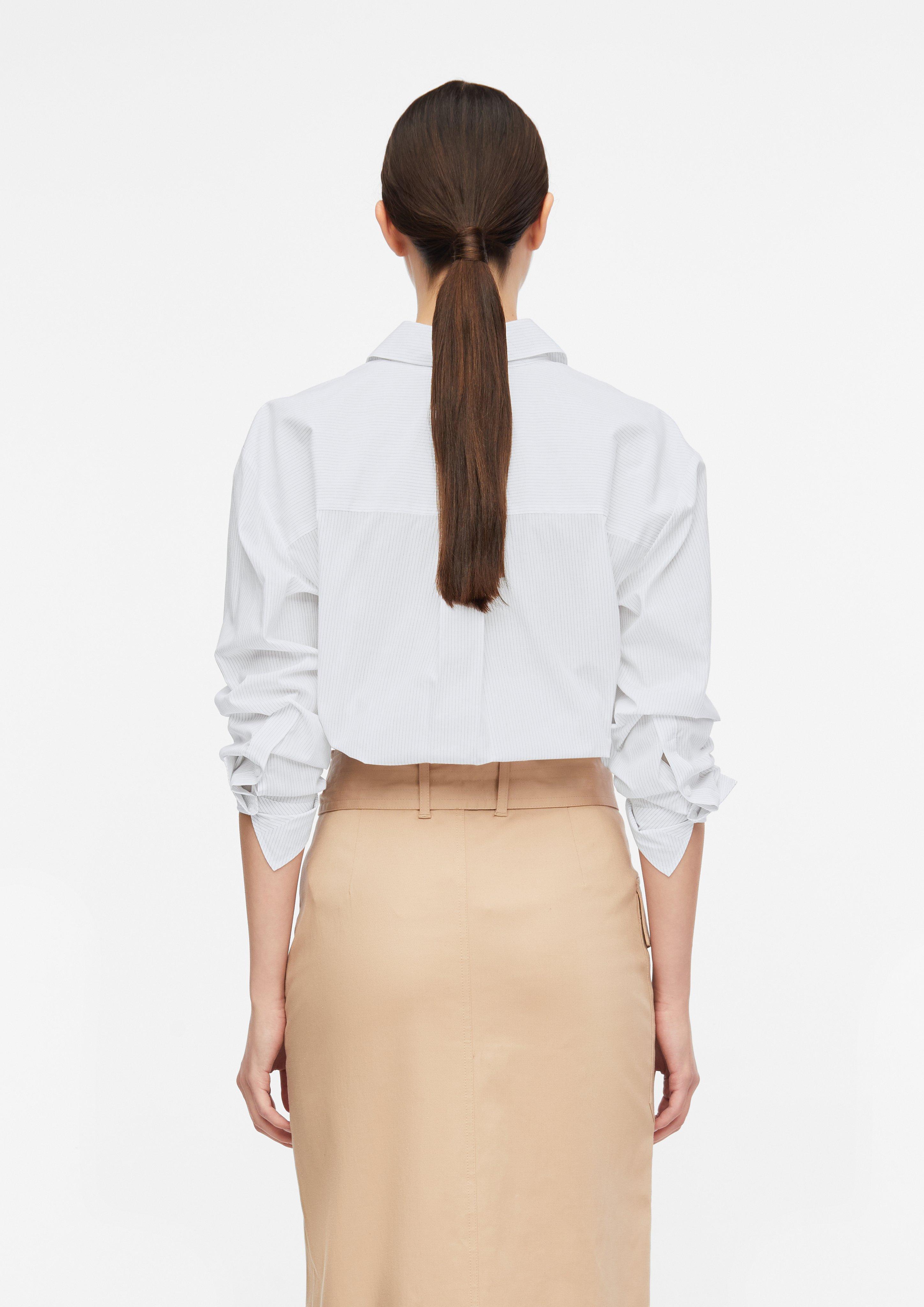 Bluse in weiß von COMMA