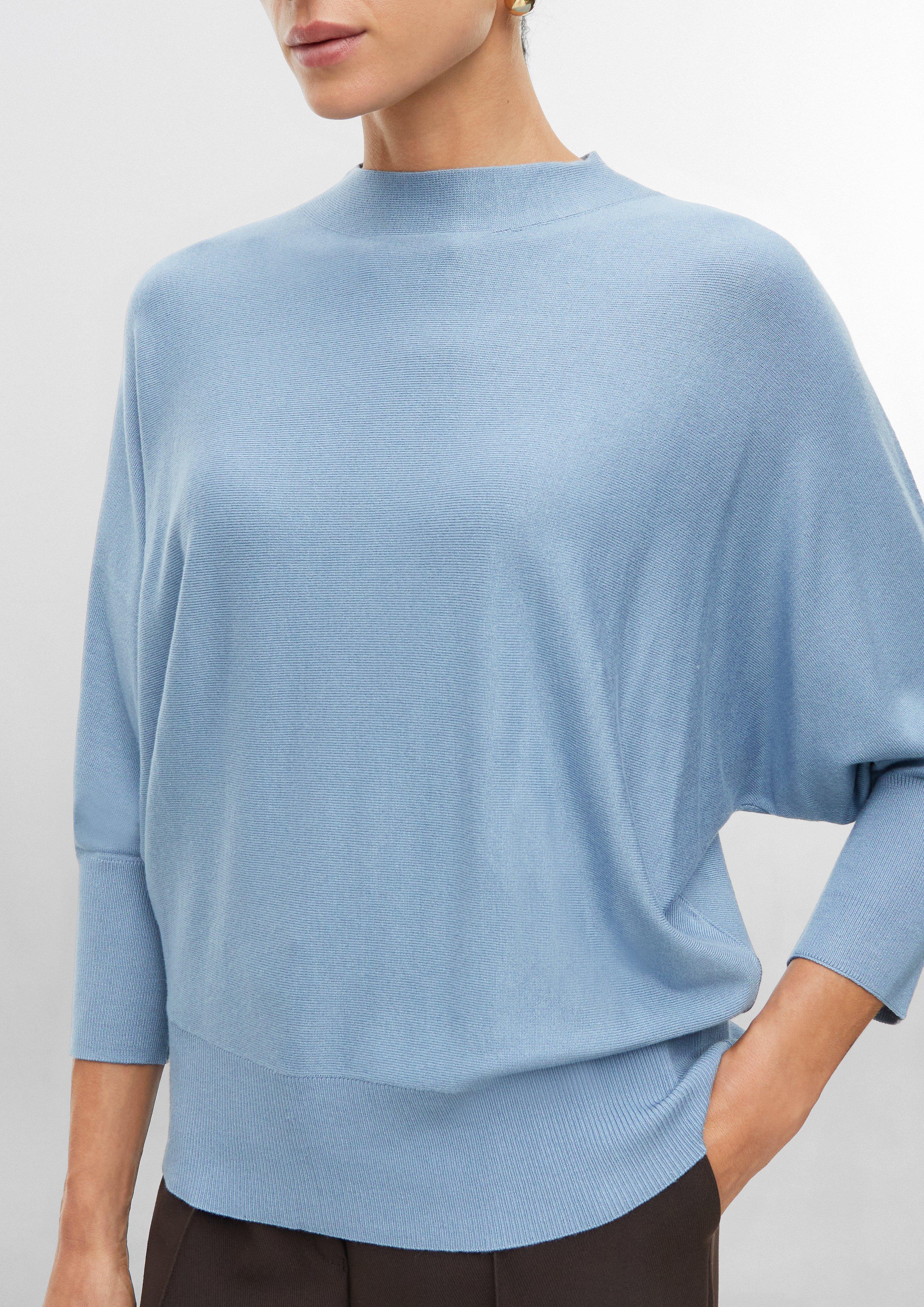 Femmes Pull en tricot en bleu de s.Oliver BLACK LABEL