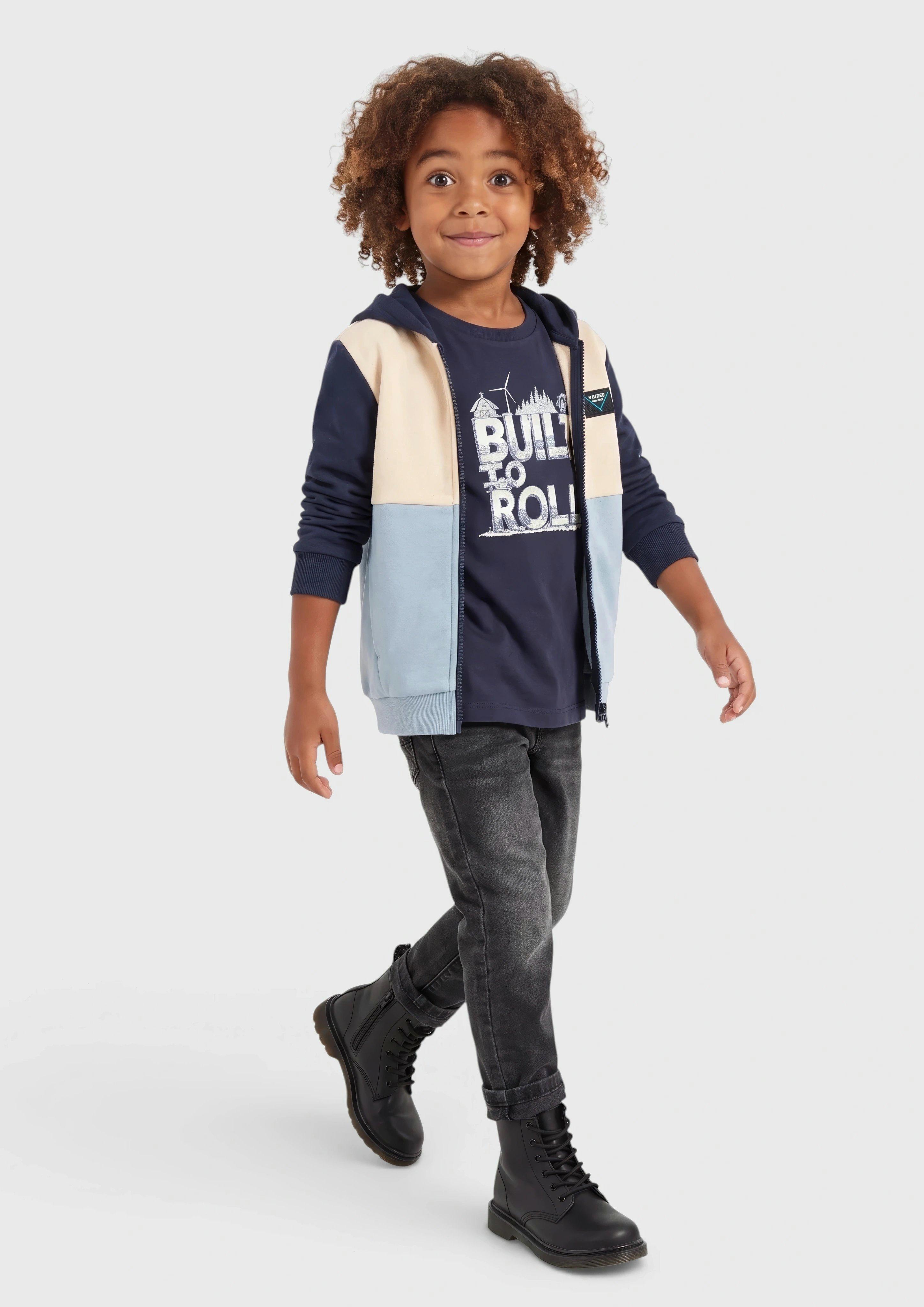 Kids Long-Sleeve Shirt with Print in blue by s.Oliver