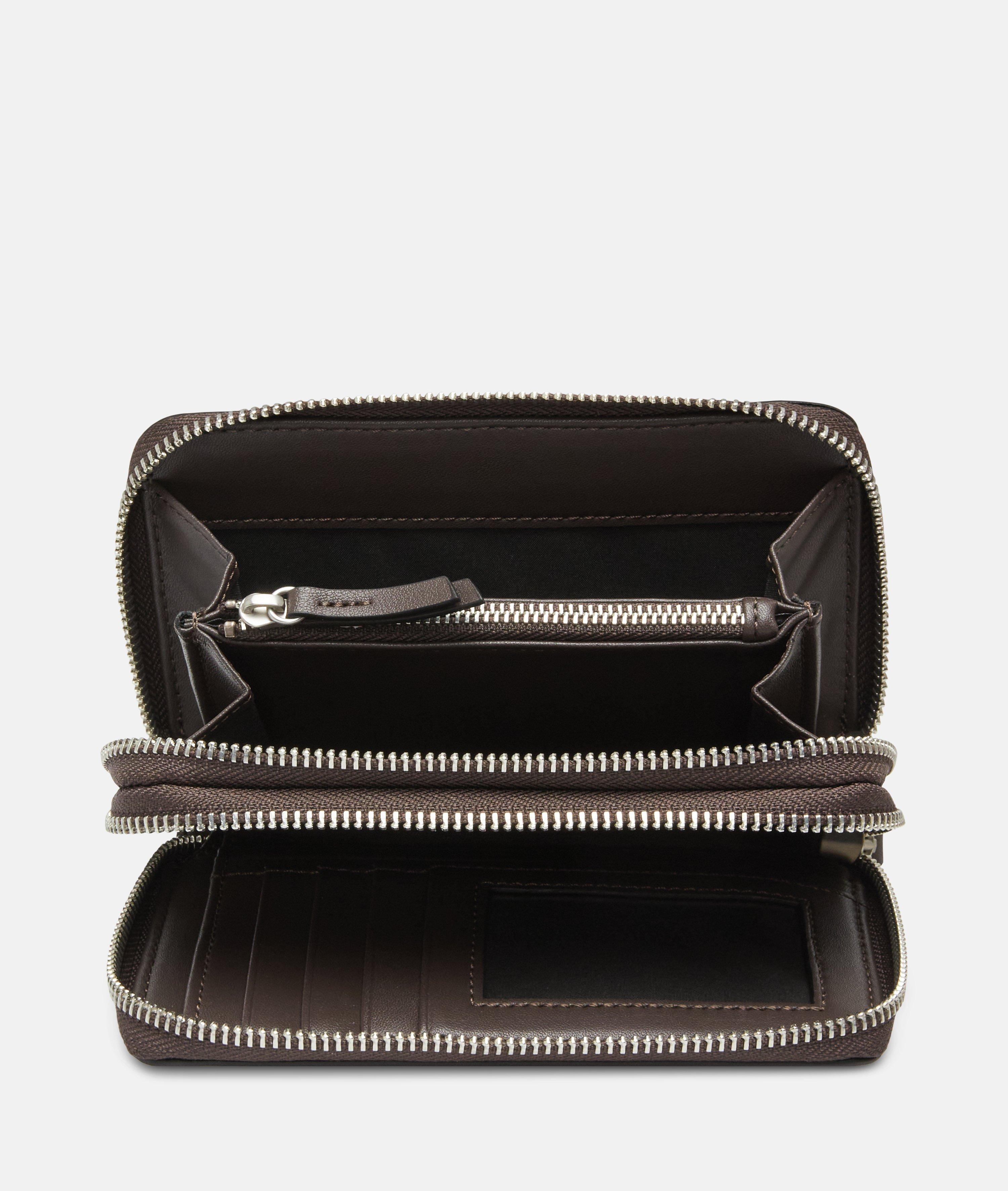 Sophia Geldbörse L in braun, olive & schwarz