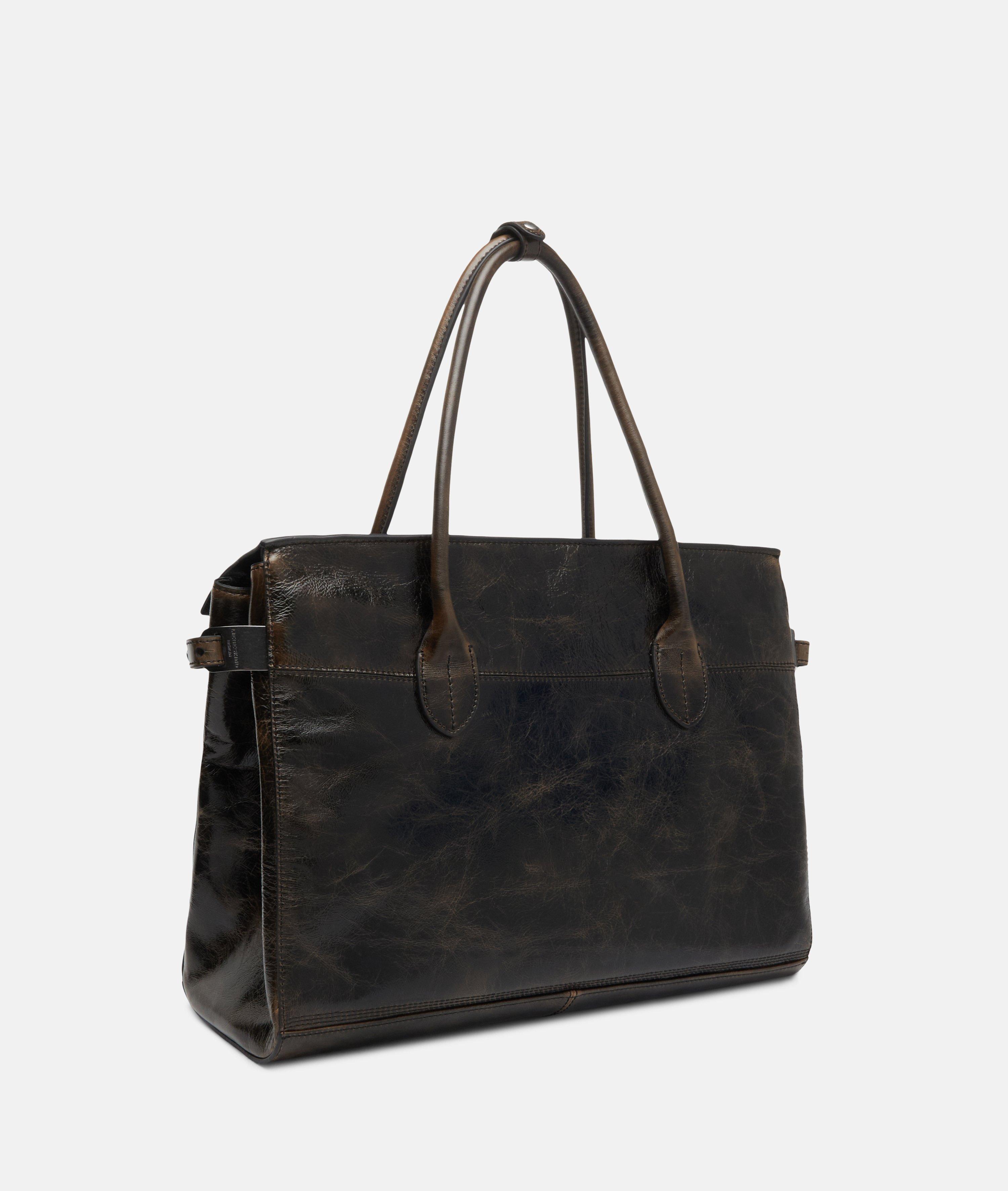 Archive Gloria Satchel L in braun, rot & schwarz