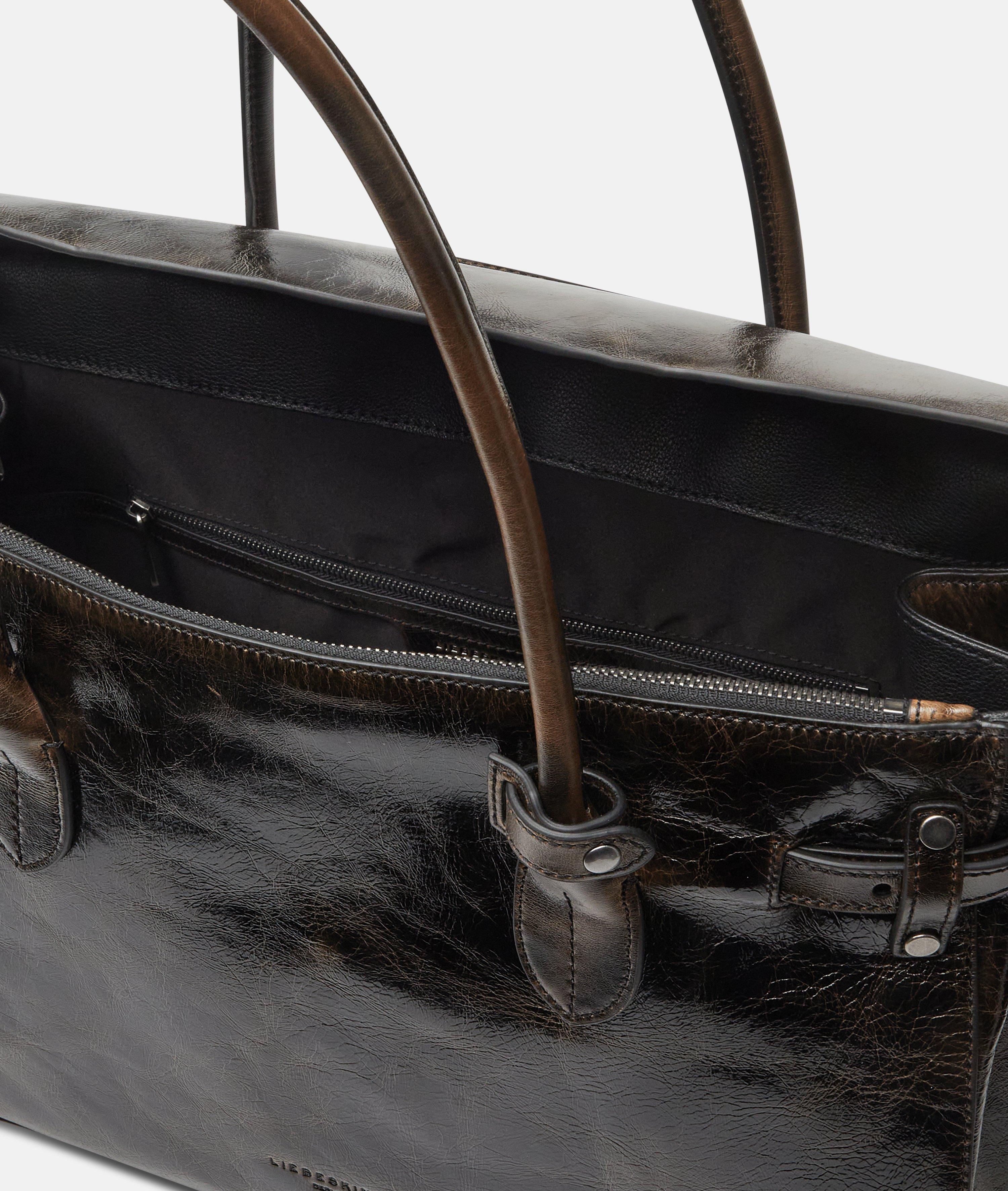 Archive Gloria Satchel L in braun, rot & schwarz