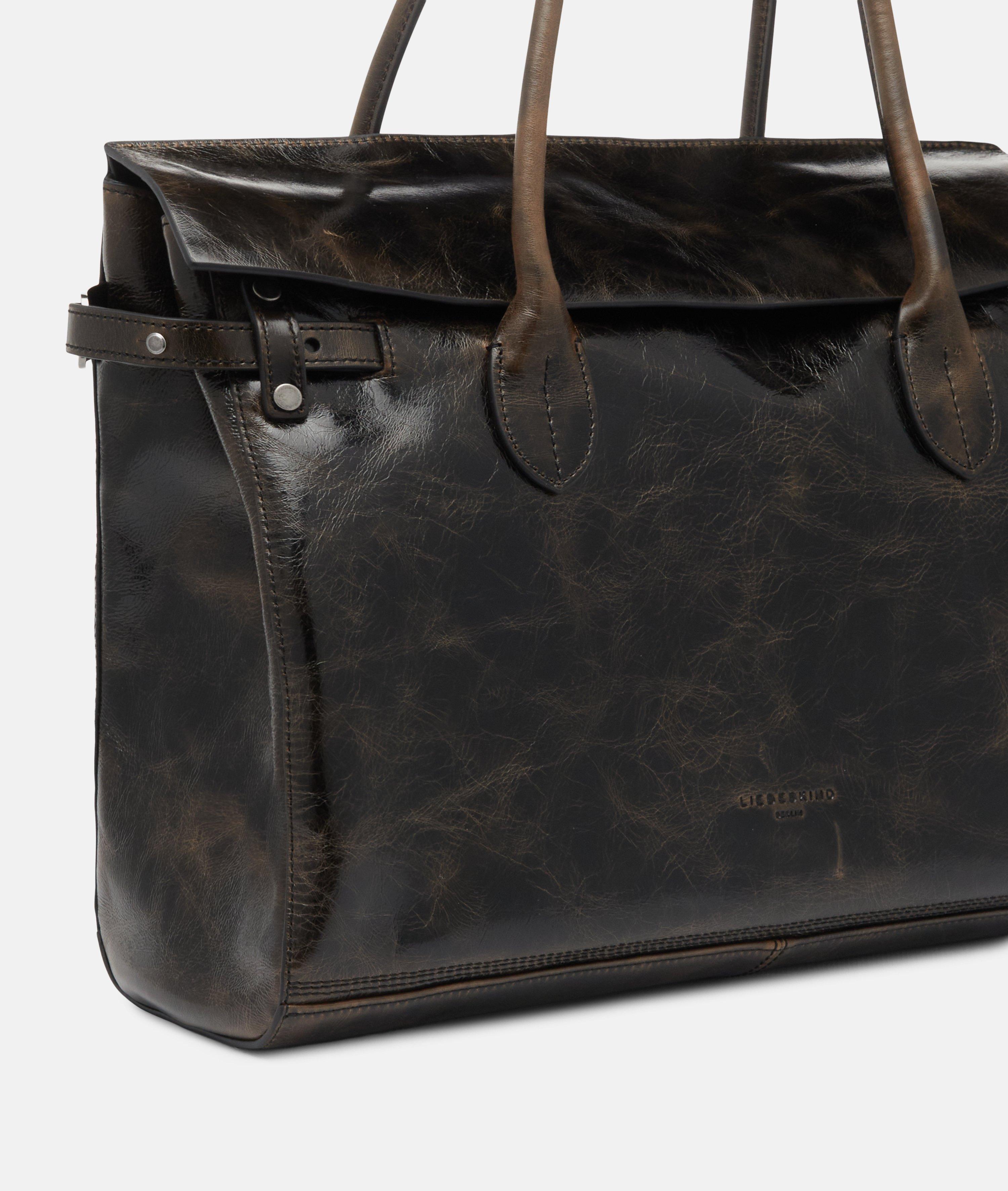 Archive Gloria Satchel L in braun, rot & schwarz