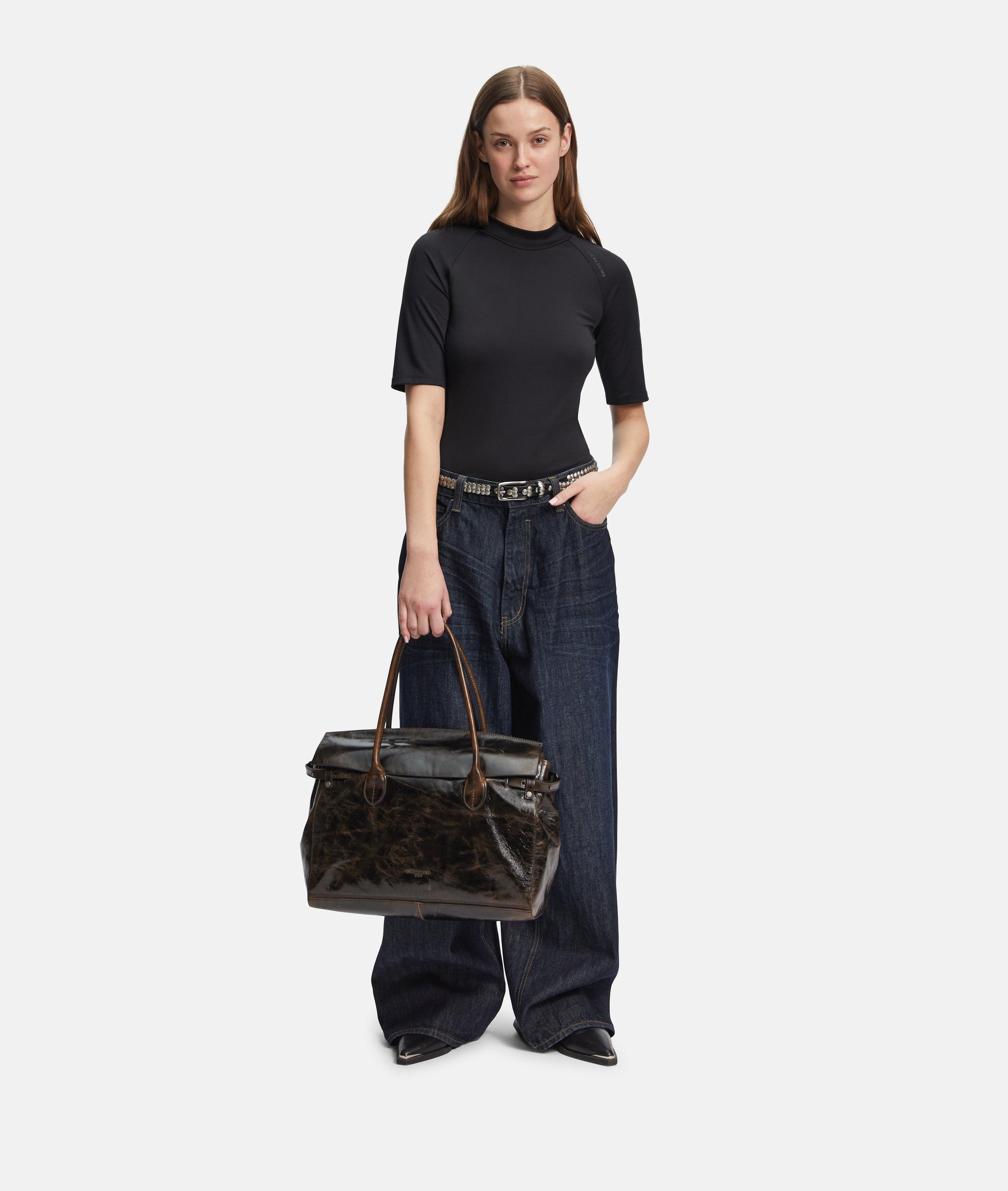 Archive Gloria Satchel L in braun, rot & schwarz