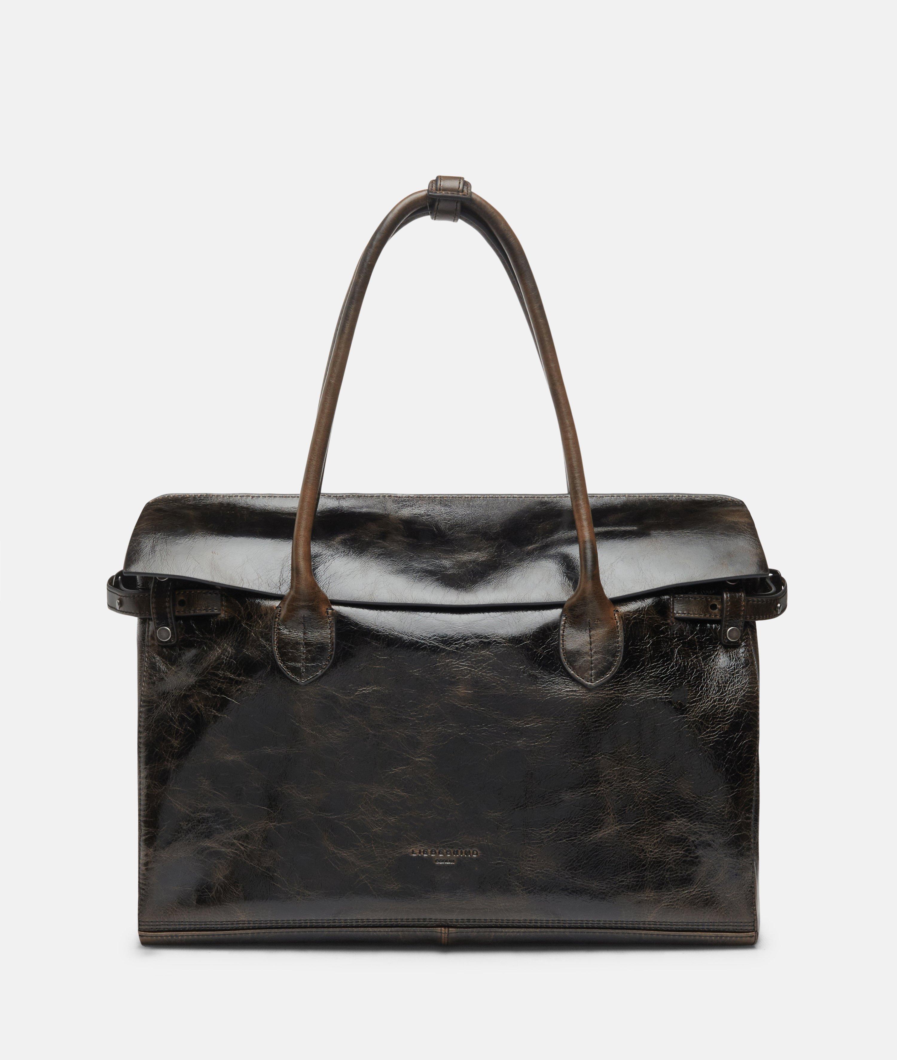 Archive Gloria Satchel L in braun, rot & schwarz