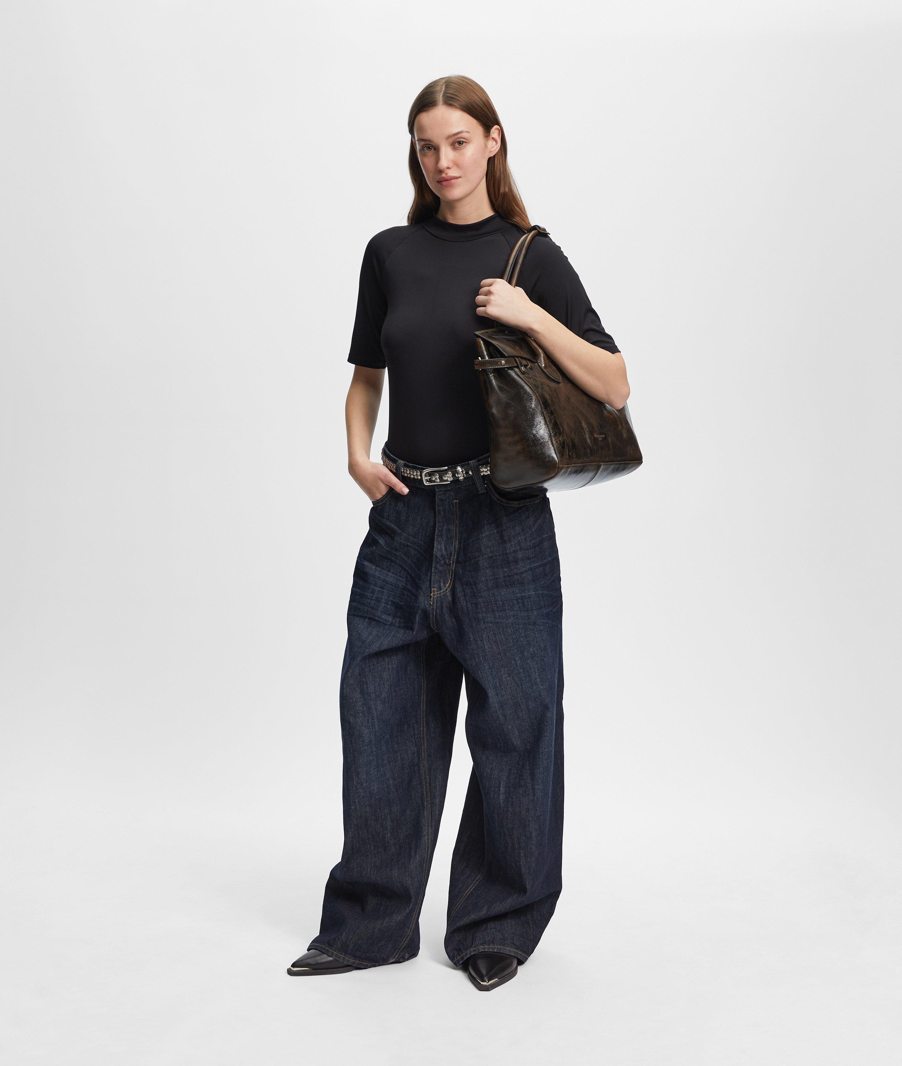 Archive Gloria Satchel L in braun, rot & schwarz