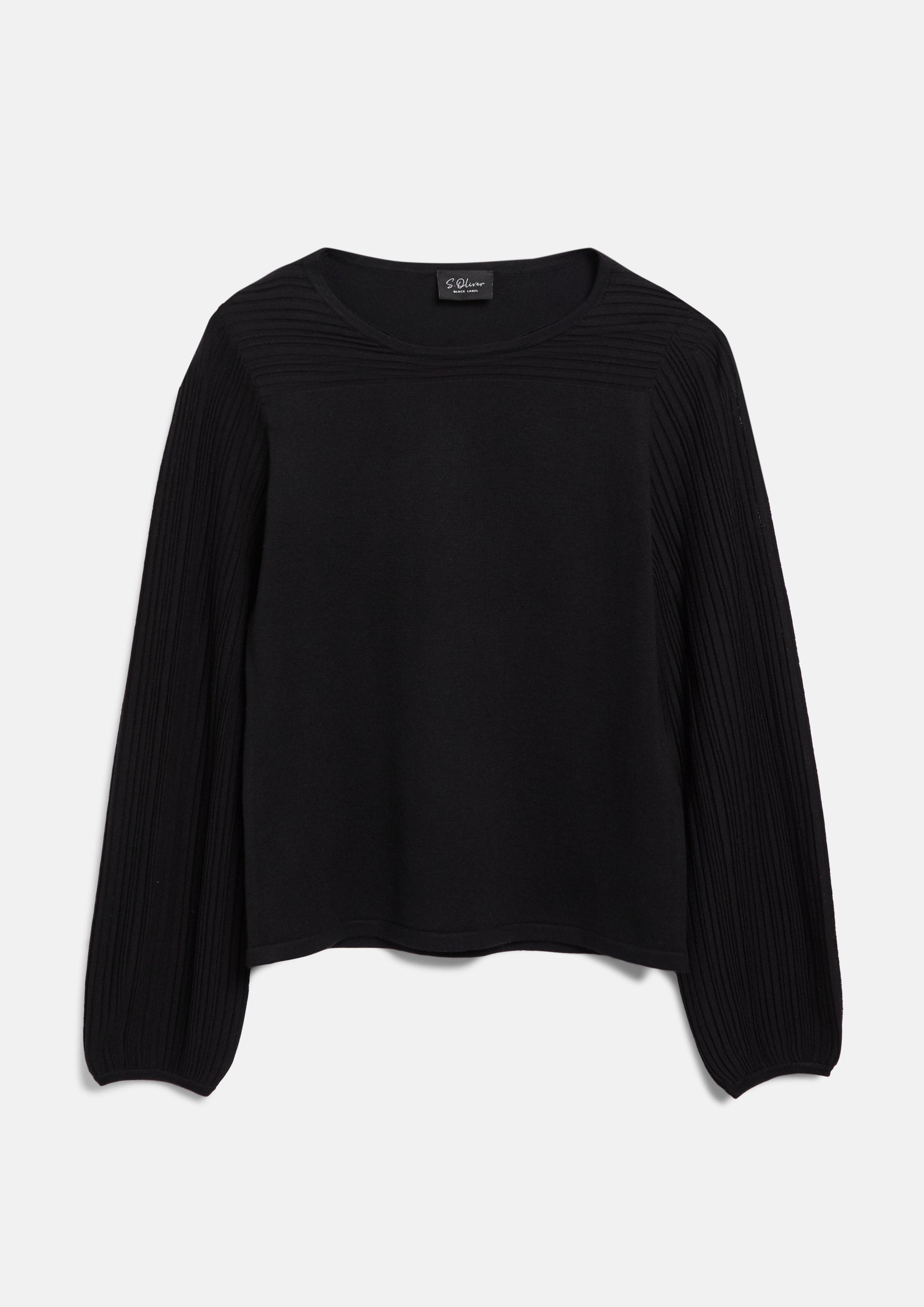 Women Knitted pullover in black by s.Oliver BLACK LABEL