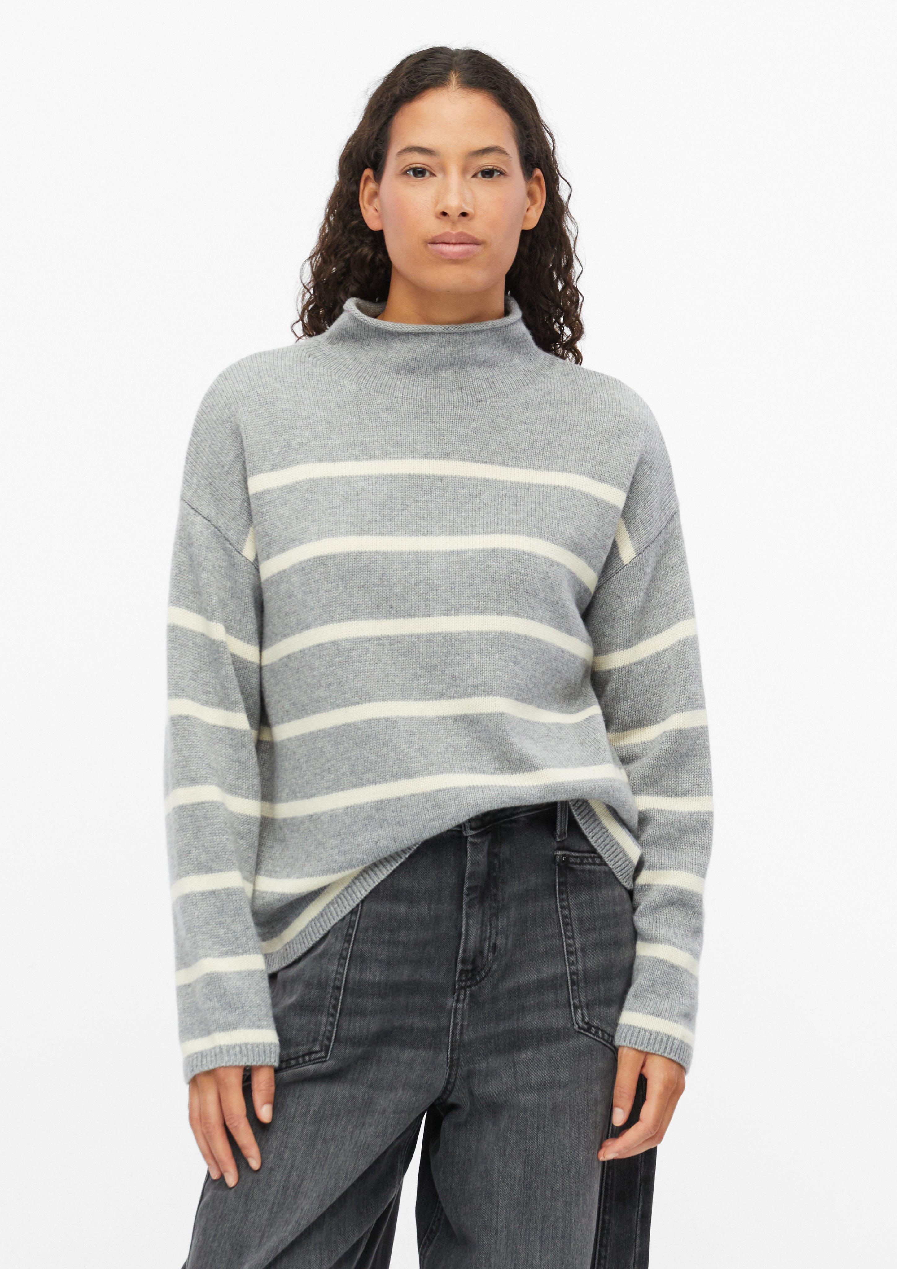 Pull en maille rayé à la coupe décontractée en gris de s.Oliver