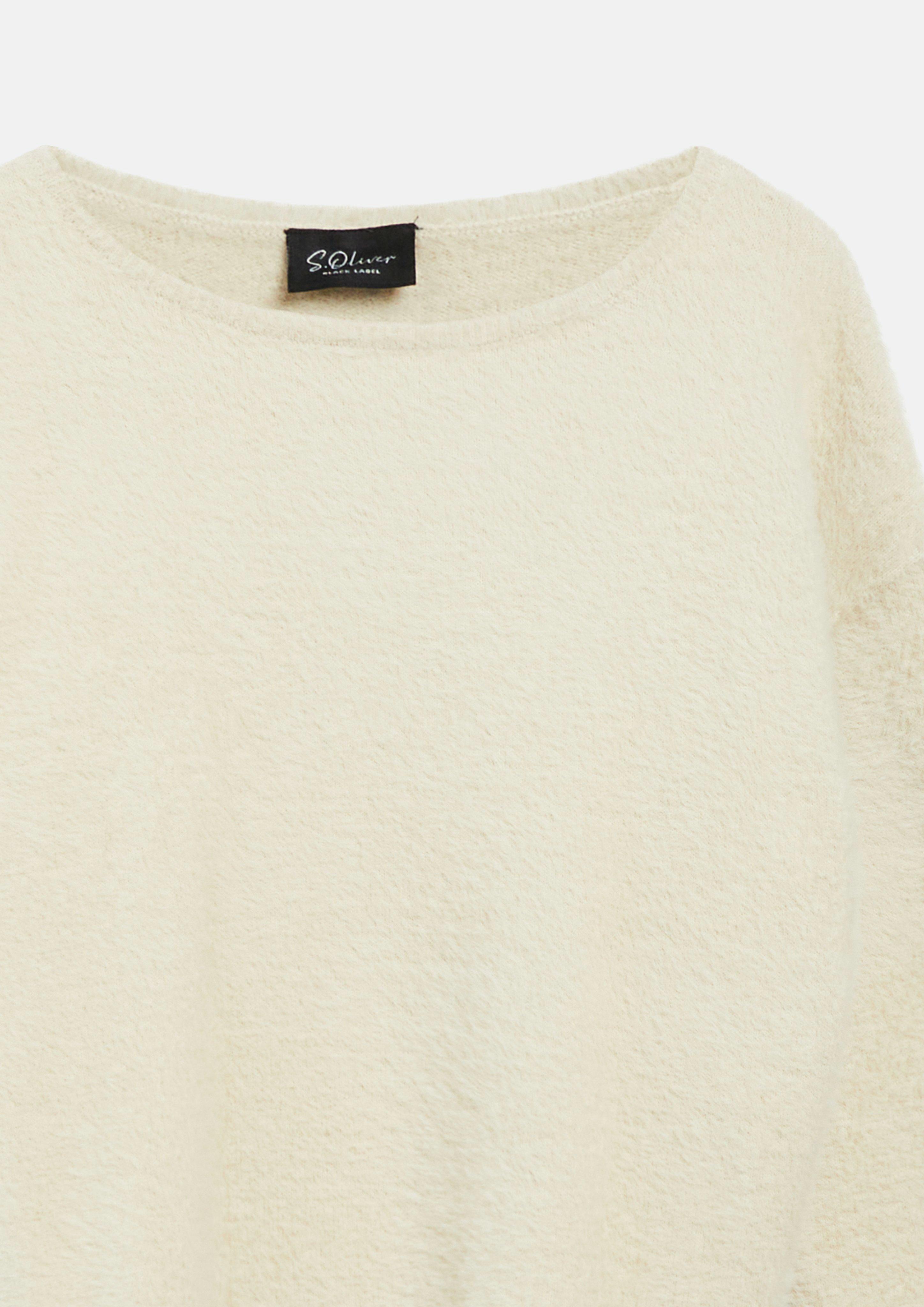 Femmes Pull douillet à encolure bateau en beige de s.Oliver BLACK LABEL