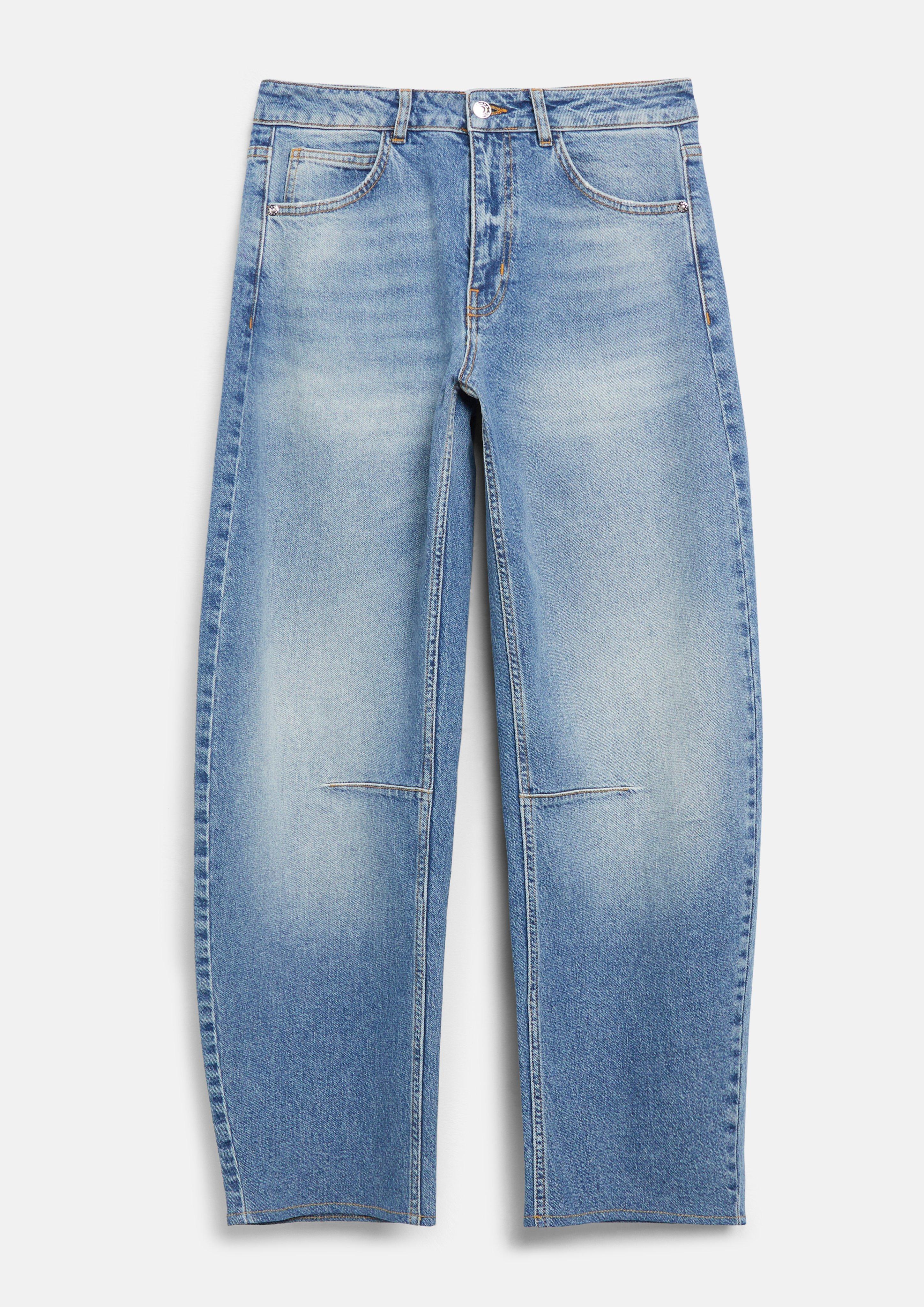 Barrel Leg Denim in blau von COMMA