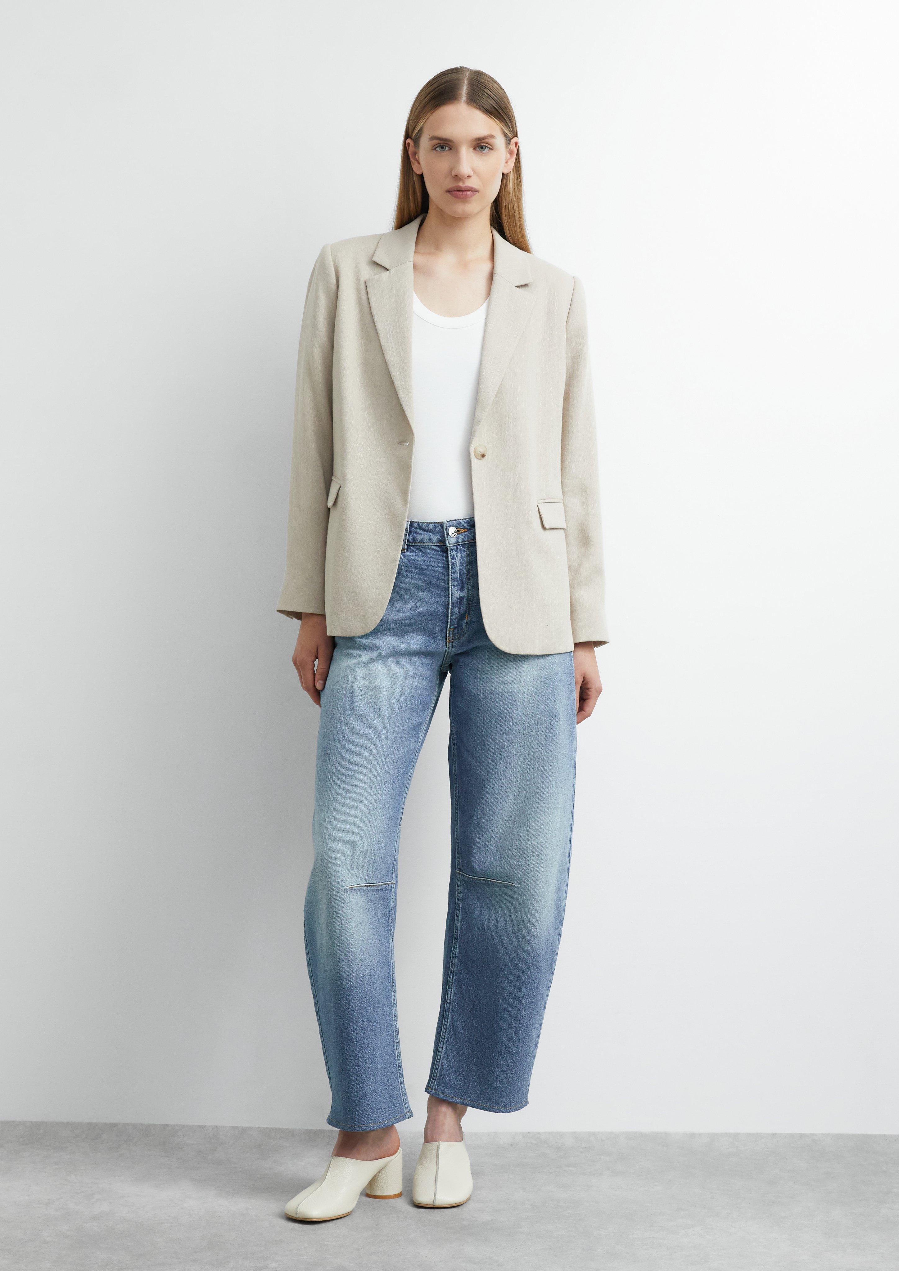 Barrel Leg Denim in blau von COMMA